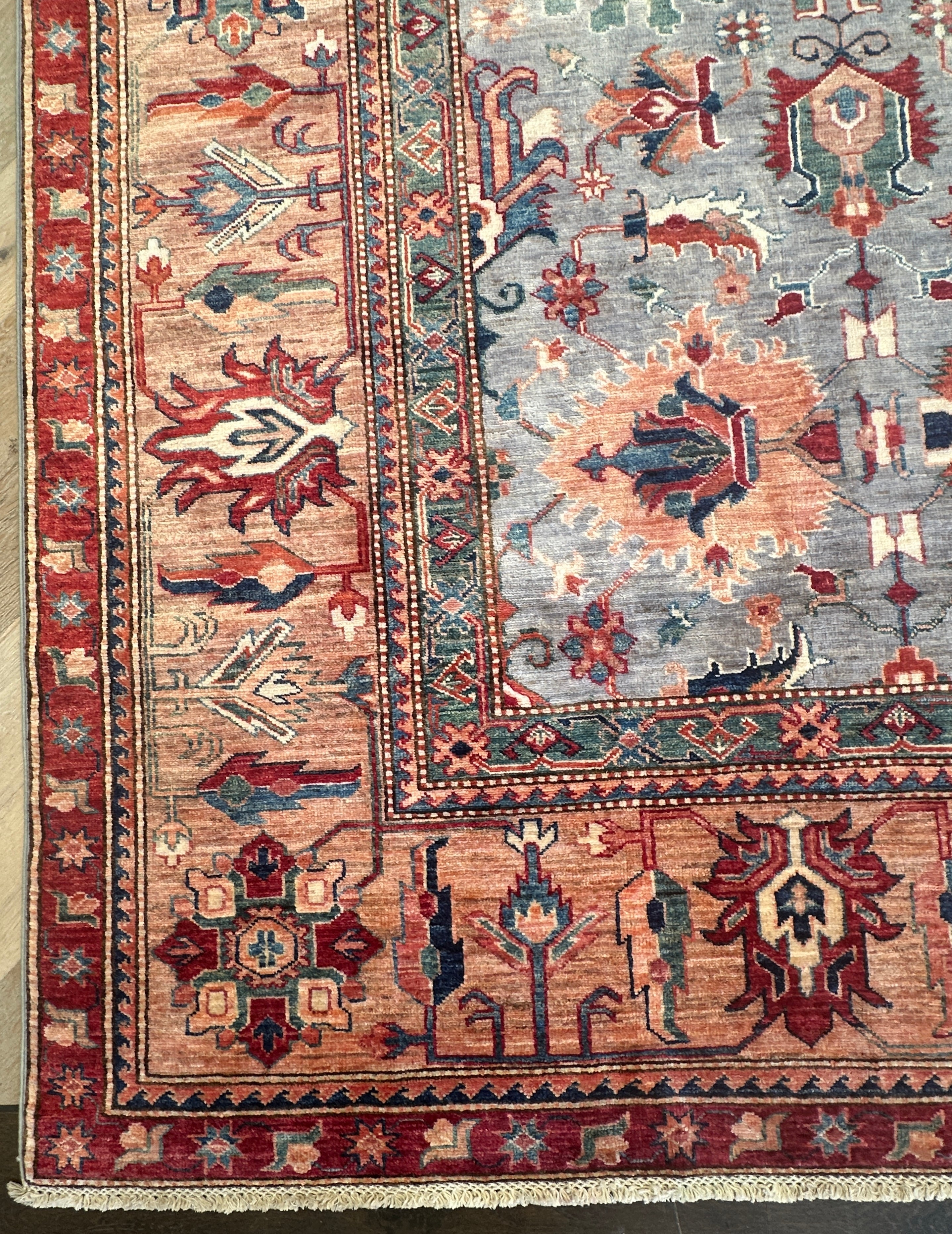 Afghan handmade rug,Chobi. Size:369x269 cm