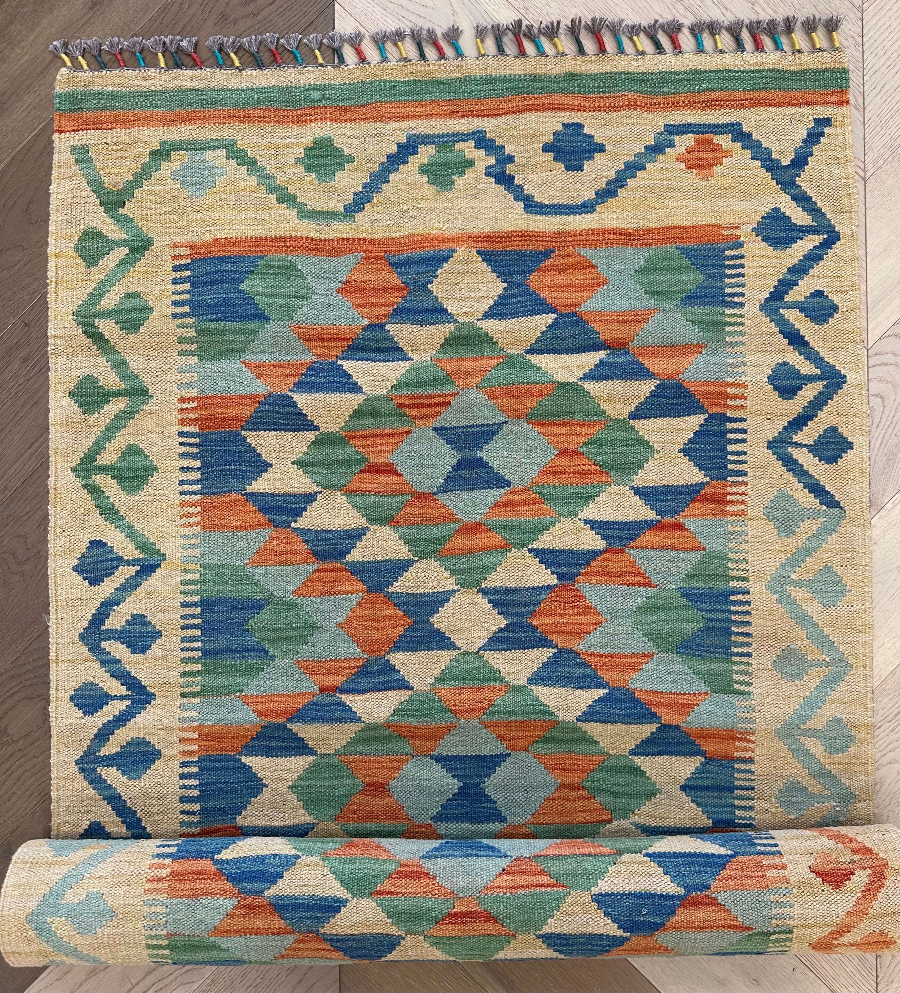 Afghan Kilim — 3.02 x 0.84