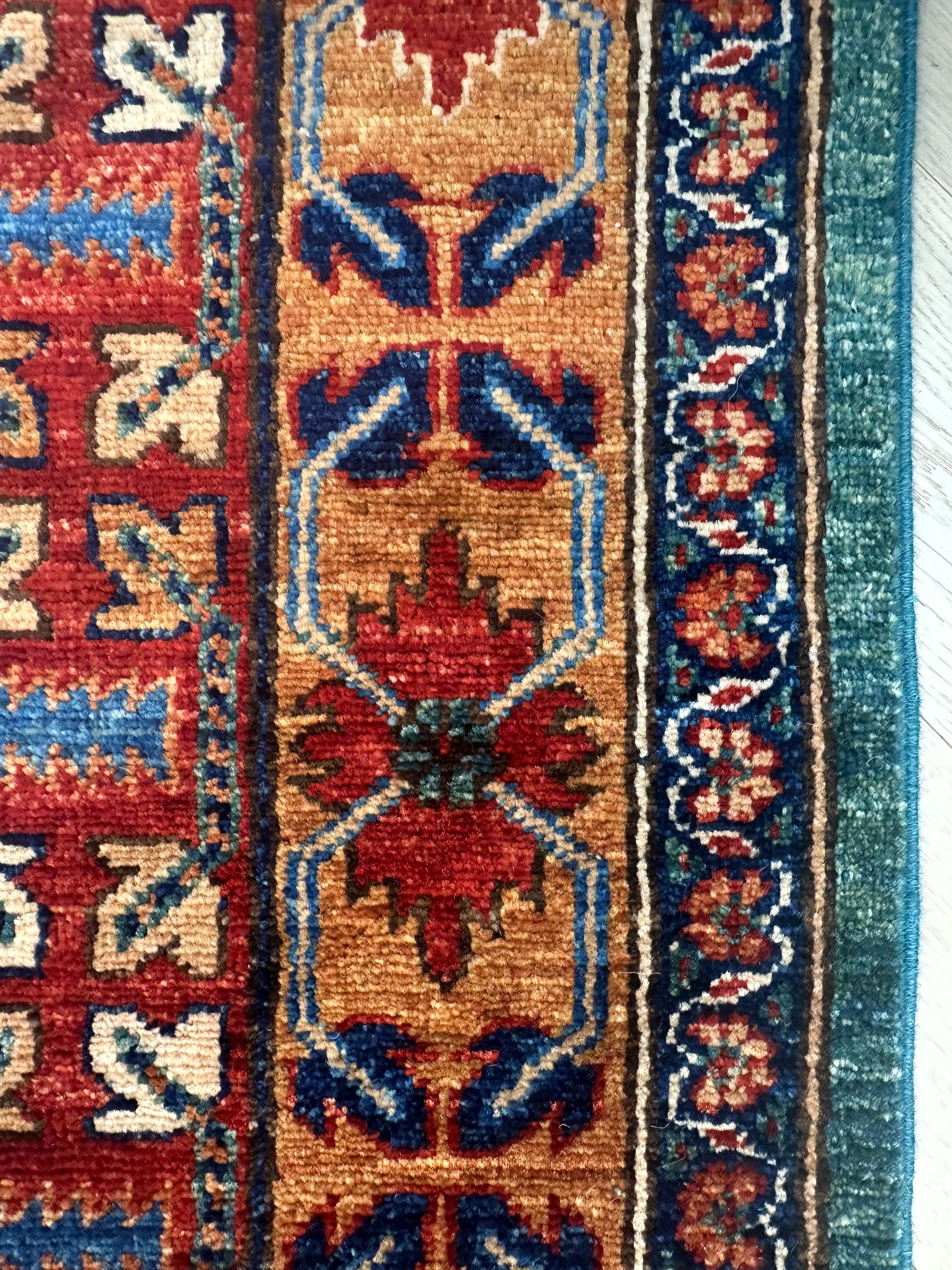 Chobi Afghan Handmade — 3.68 x 2.76