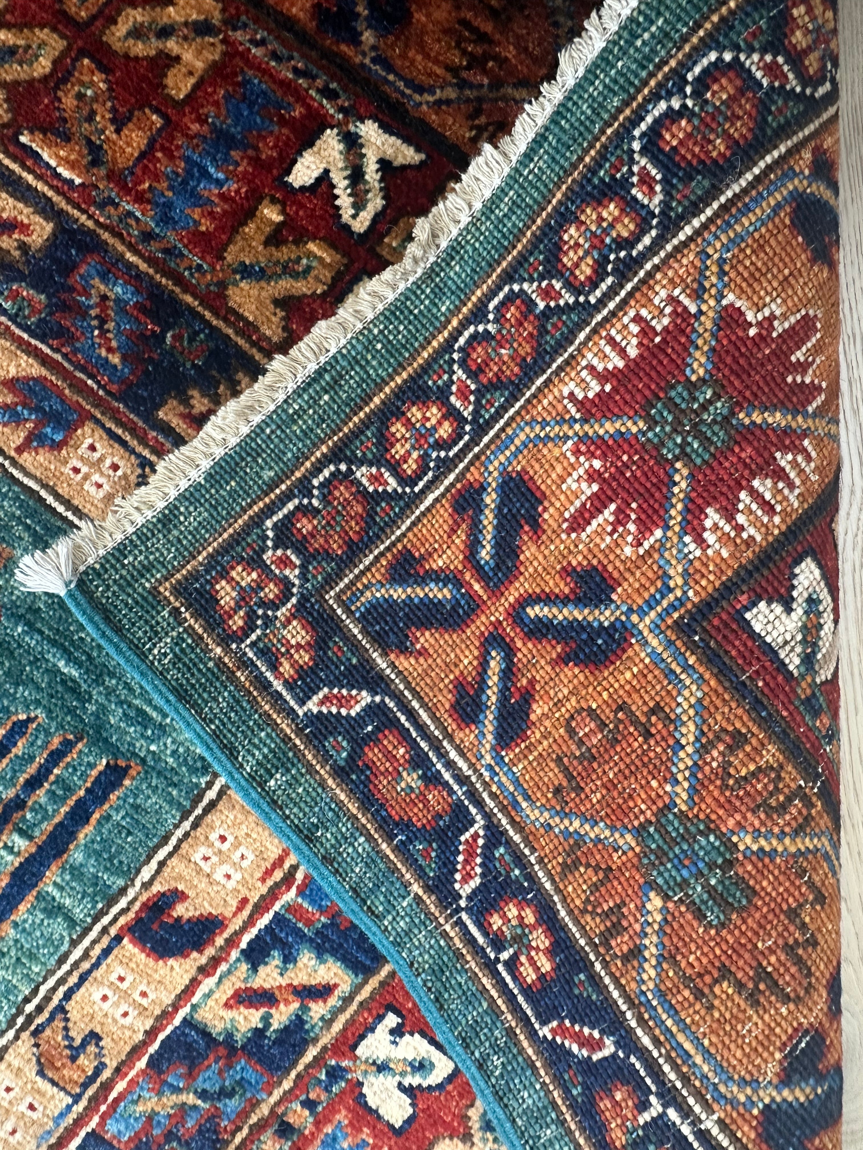 Chobi Afghan Handmade — 3.68 x 2.76