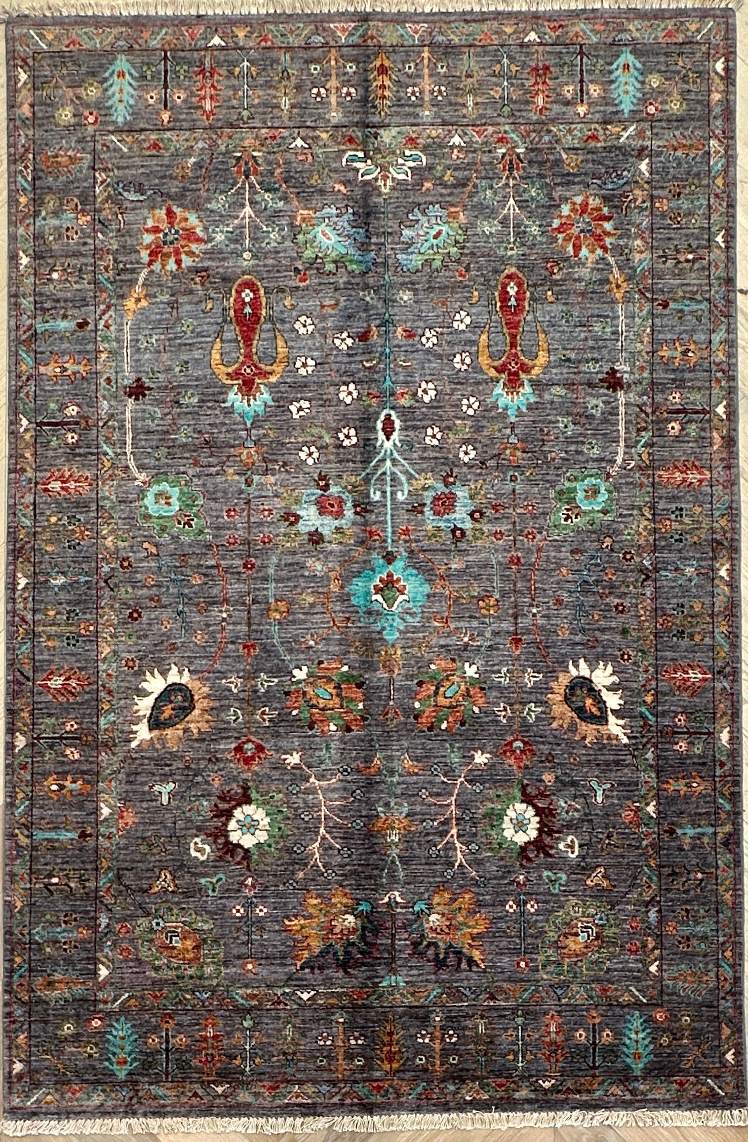 Chobi Afghan Handmade — 2.26 x 1.48