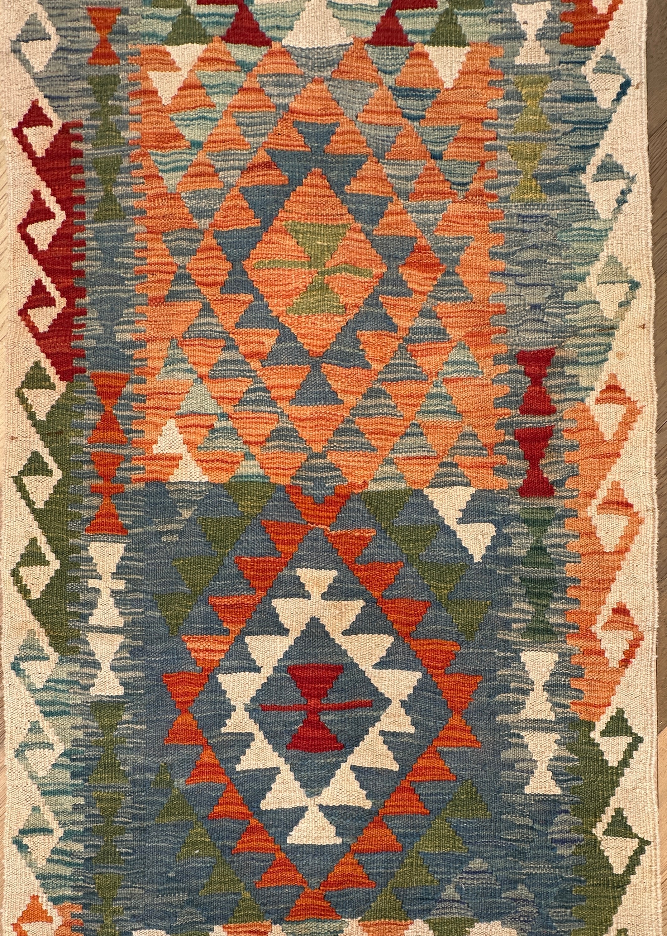 Afghan Kilim — 3.20 x 0.79