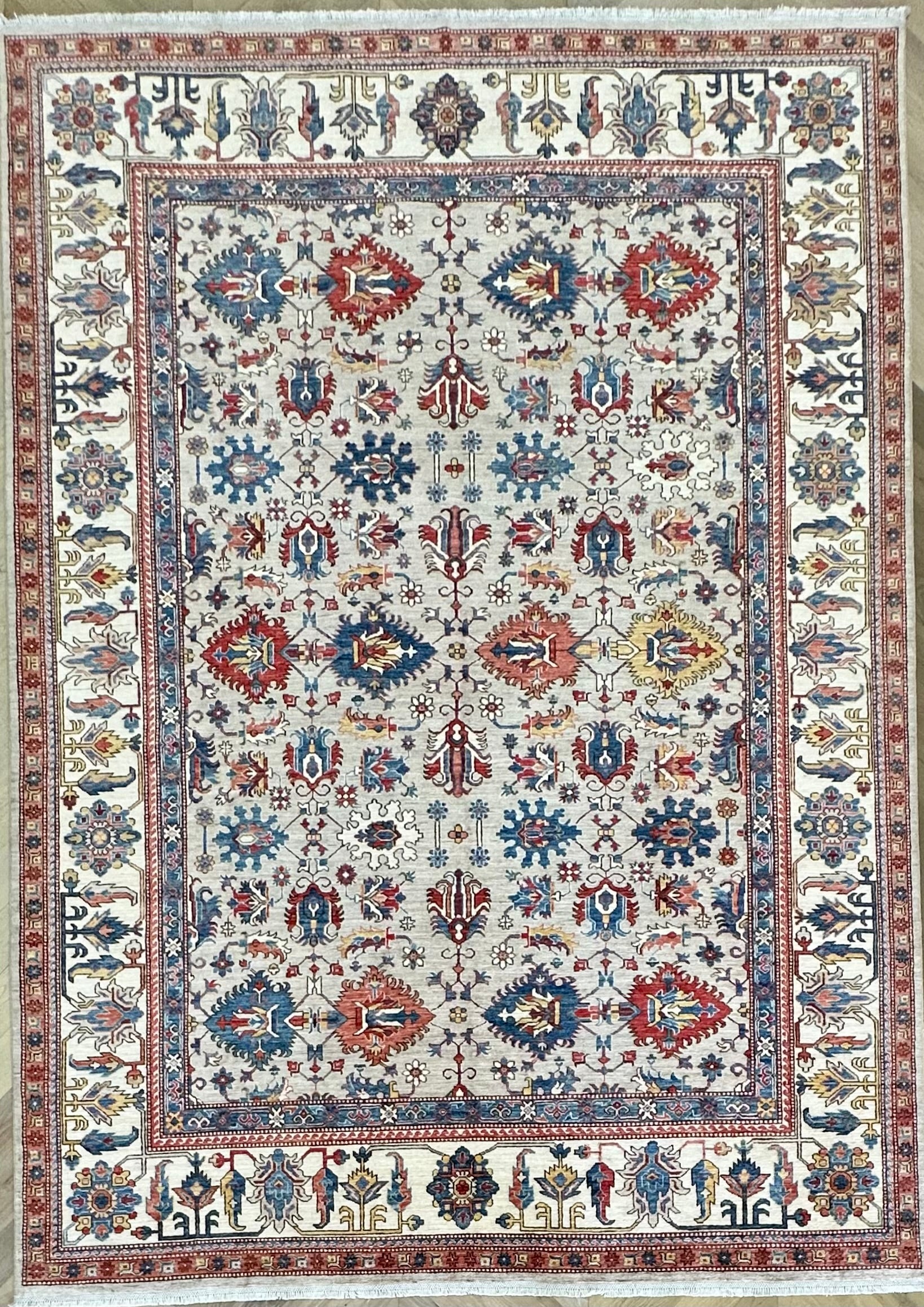 Chobi Afghan Handmade — 3.67 x 2.68