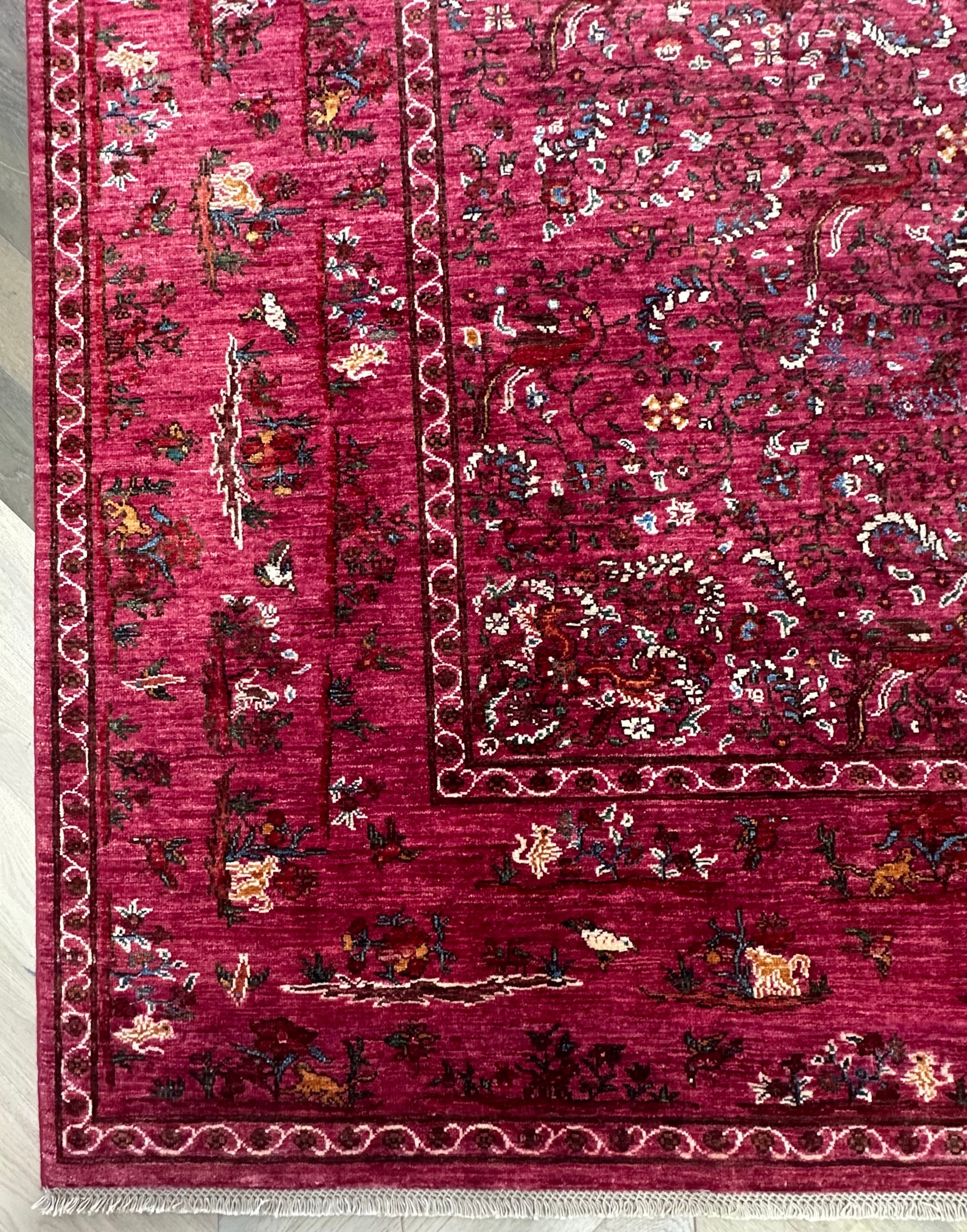 Afghan handmade rug,Chobi. Size:344x243cm