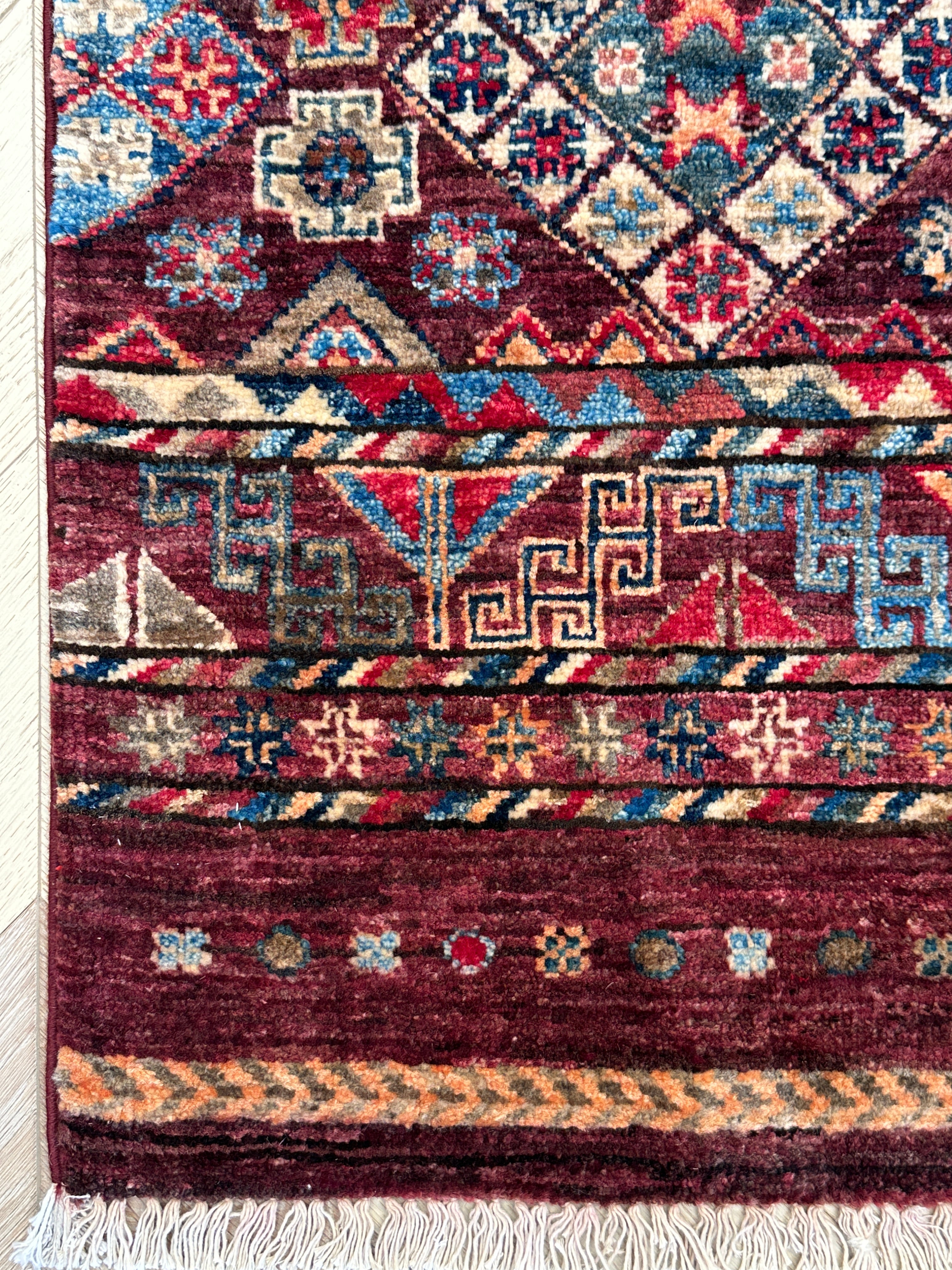 Chobi Afghan Handmade — 2.37 x 1.67