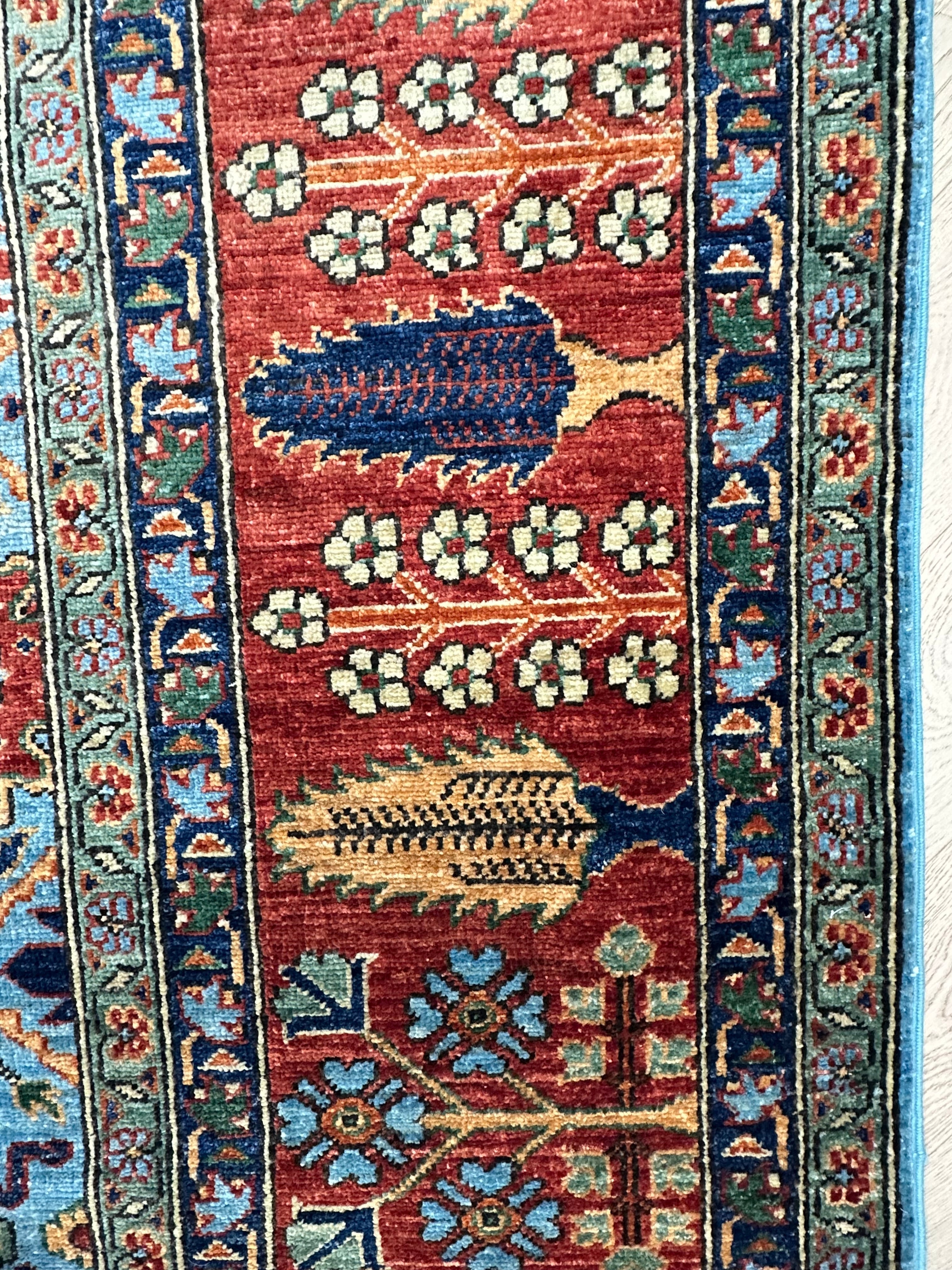 Chobi Afghan Handmade — 3.63 x 2.72