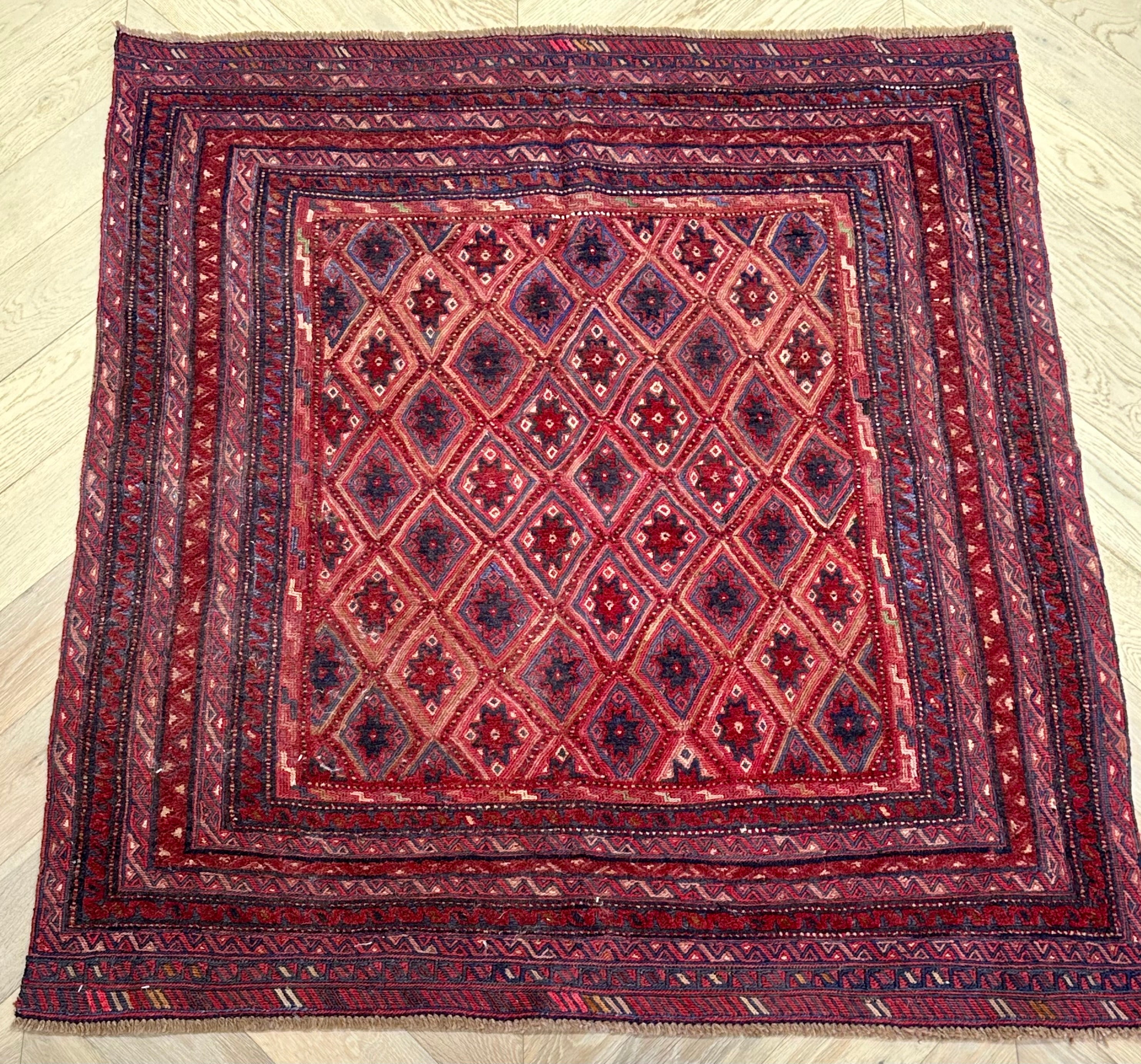 HANDMADE AFGHAN MUSHWANI KILIM | CM|