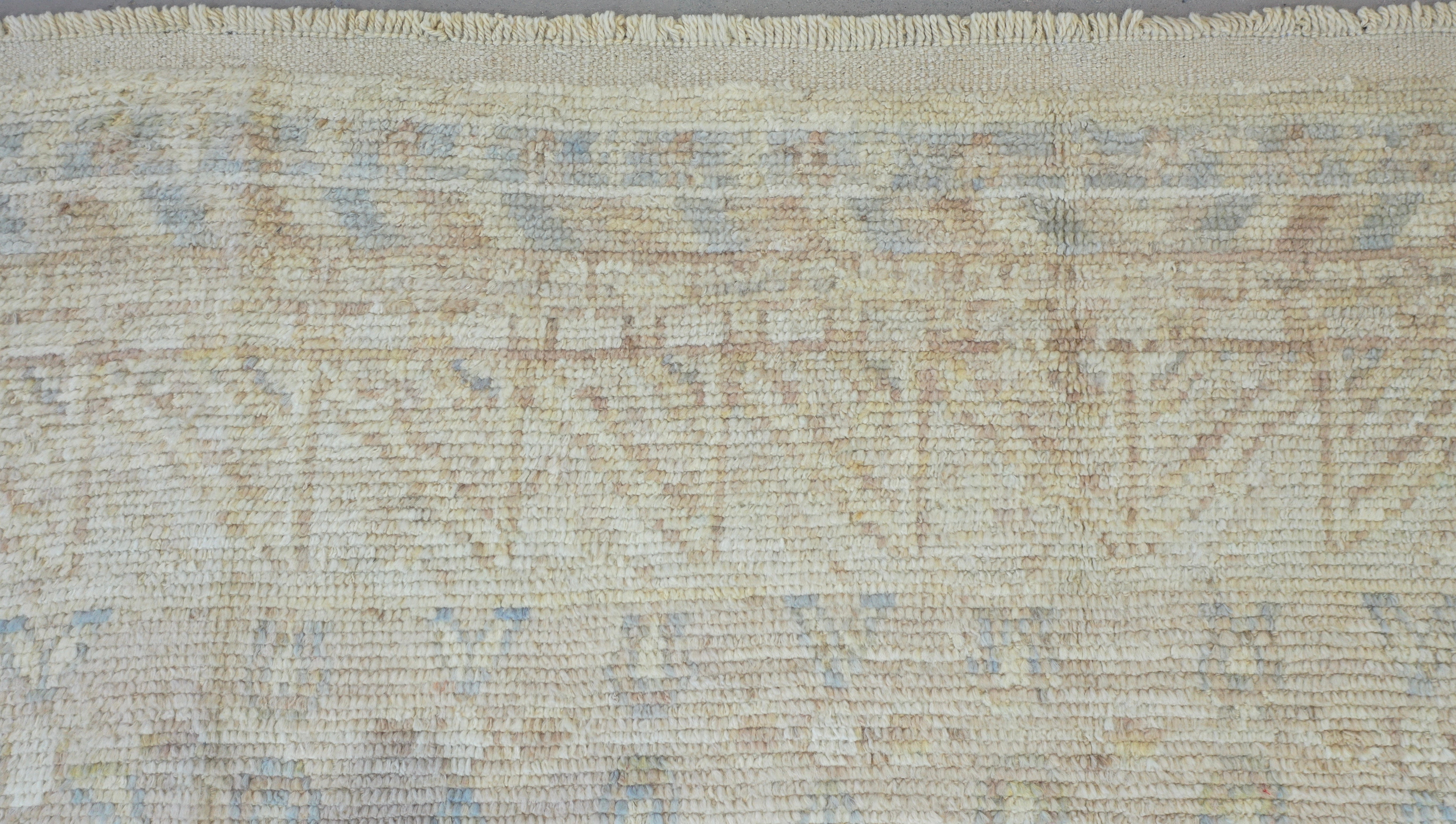 Beige Afghan Handmade — 3.88 x 2.84