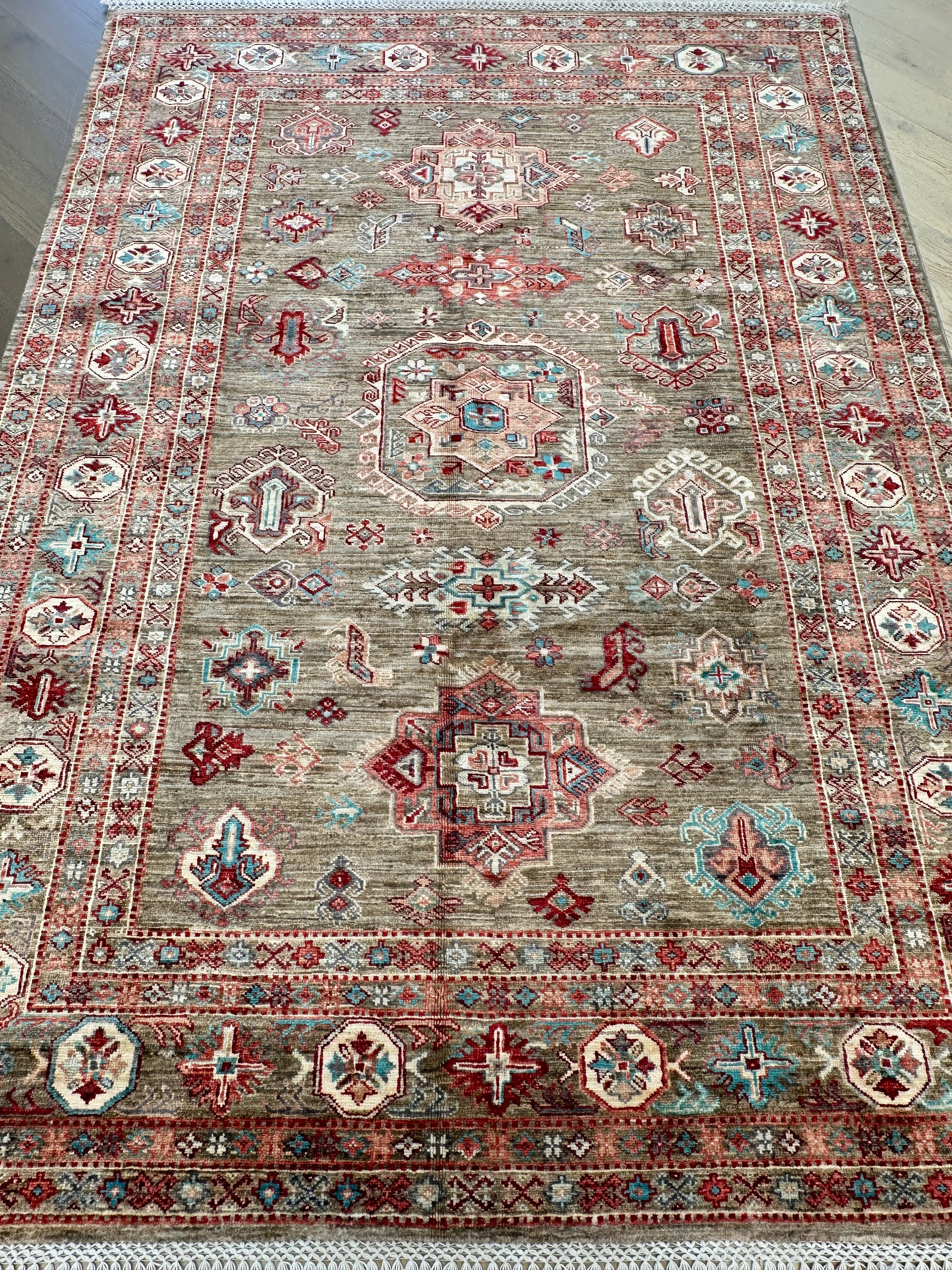 Chobi Afghan Handmade — 2.37 x 1.74