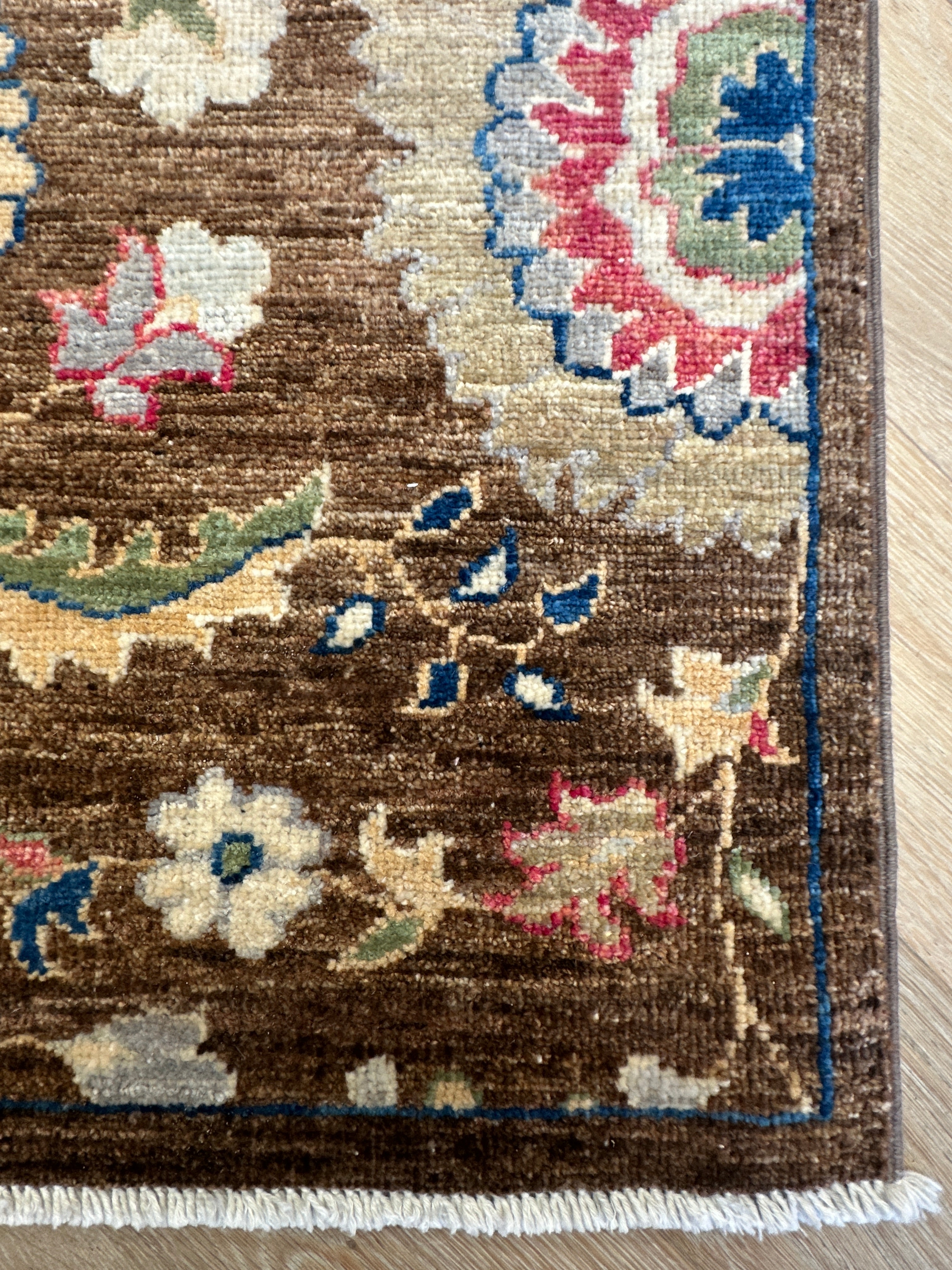 Afghan handmade rug,Chobi. Size:355x150 cm