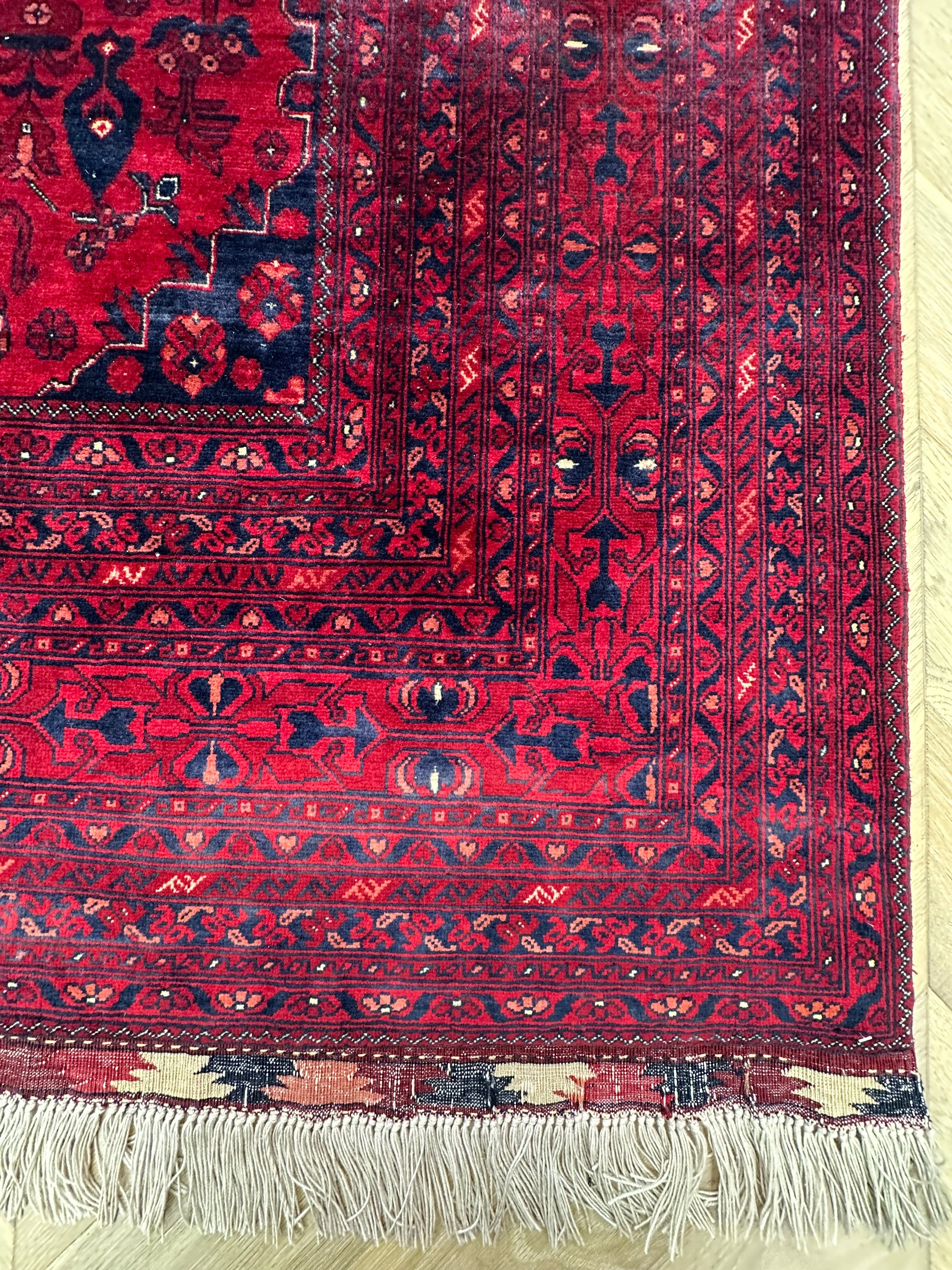 Natural Afghan Handmade — 2.93 x 2.00
