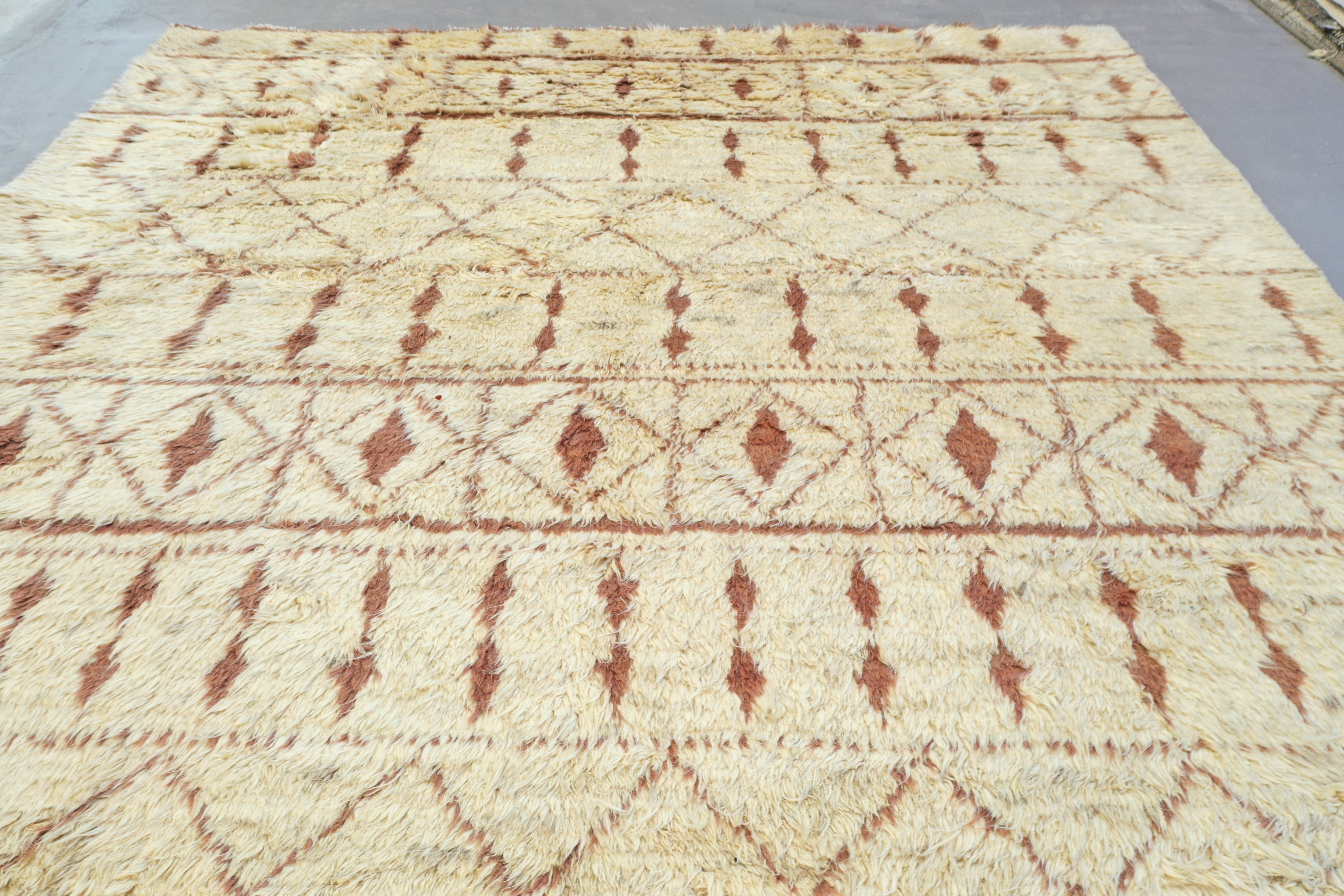 Beige Afghan Handmade