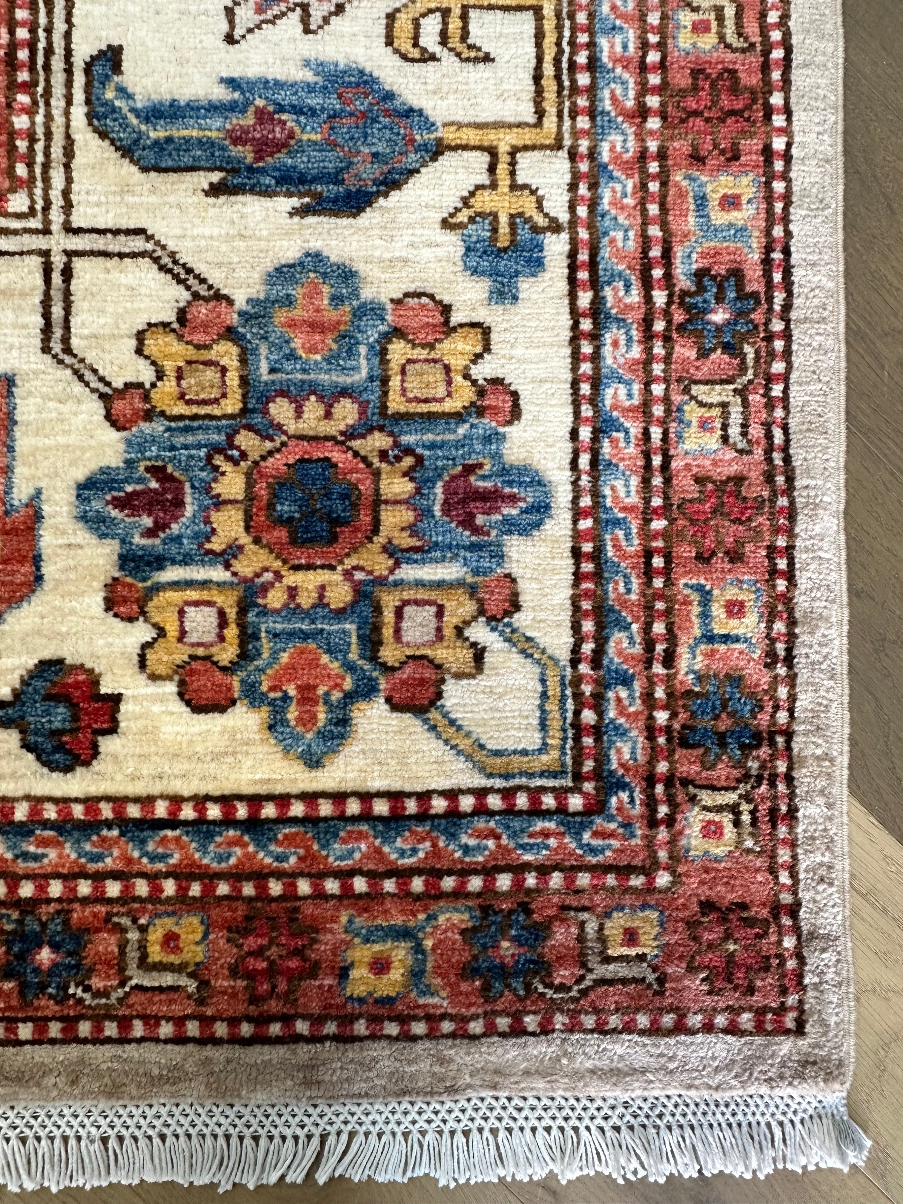 Afghan handmade rug,Chobi. Size:367x268cm