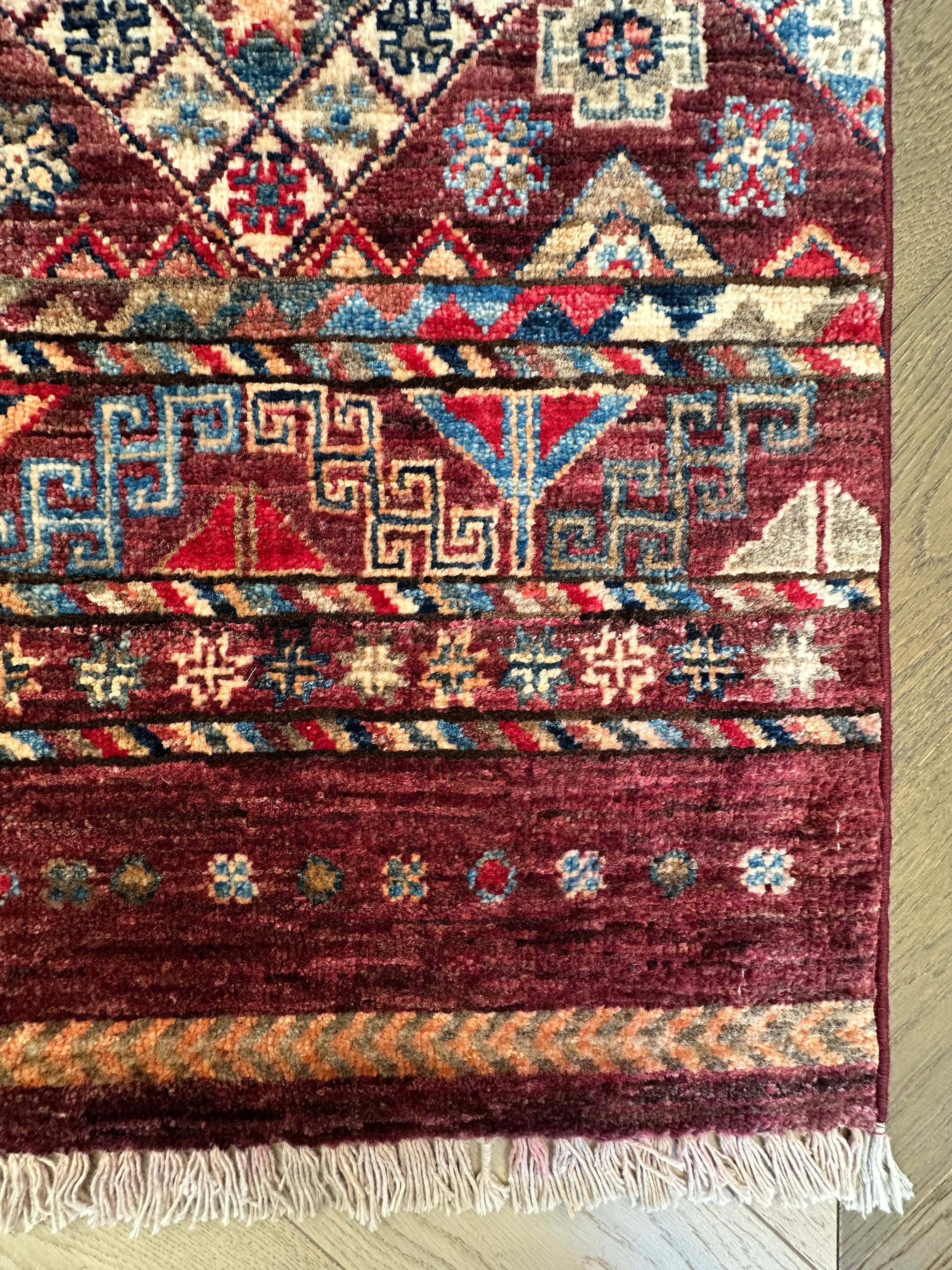 Chobi Afghan Handmade — 2.37 x 1.67