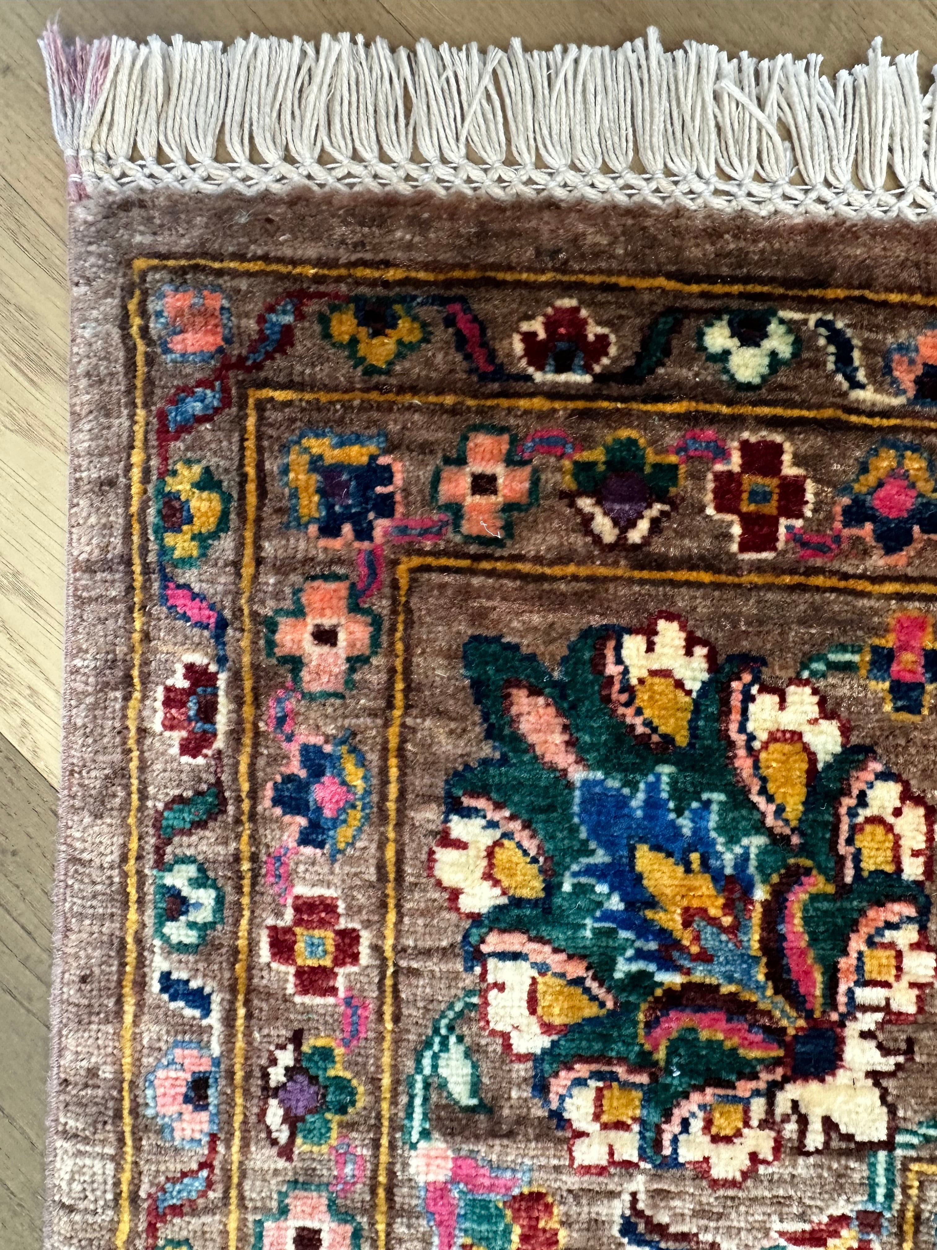 Chobi Afghan Handmade — 3.34 x 2.45