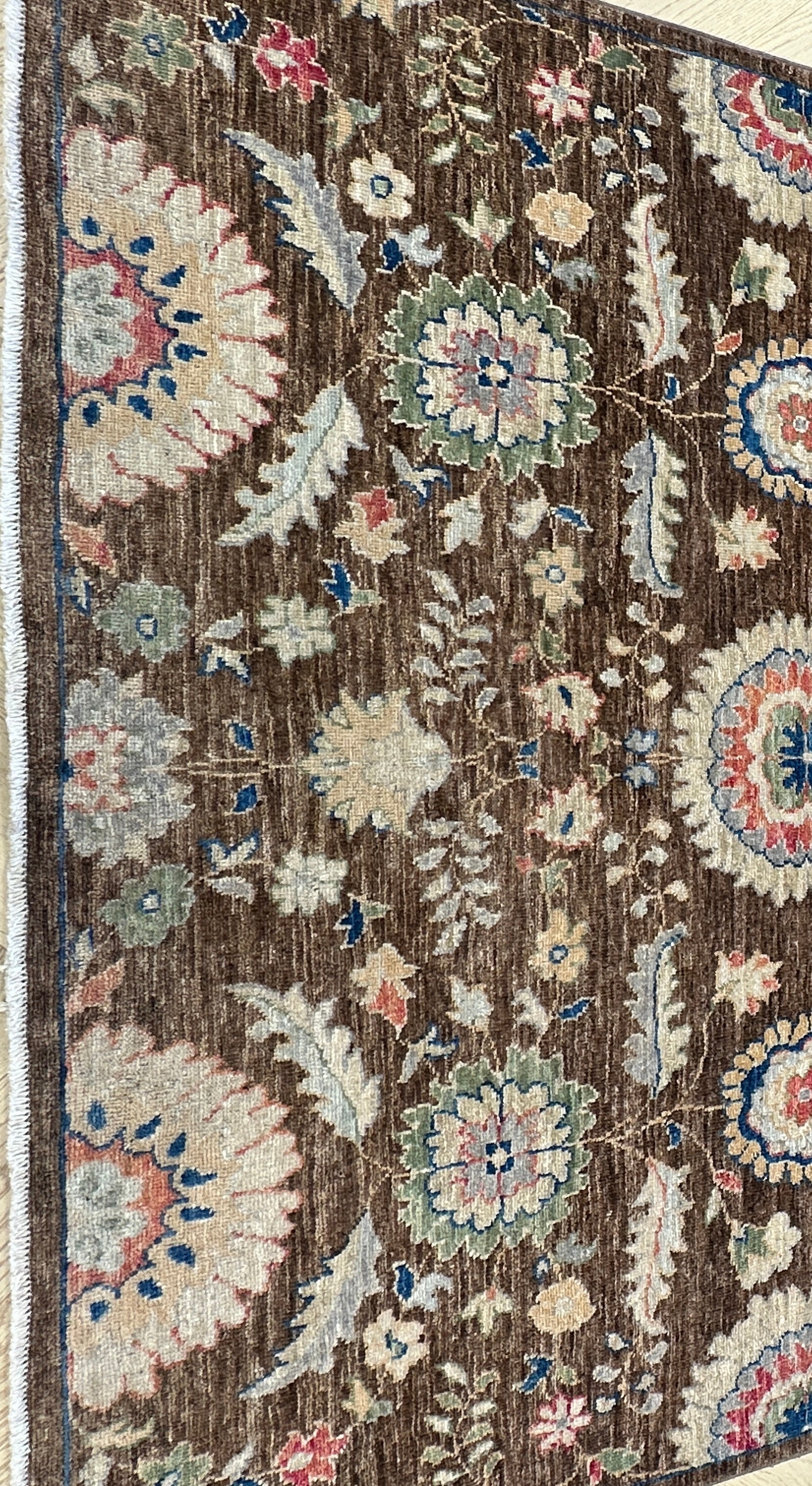 Afghan handmade rug,Chobi. Size:355x150 cm