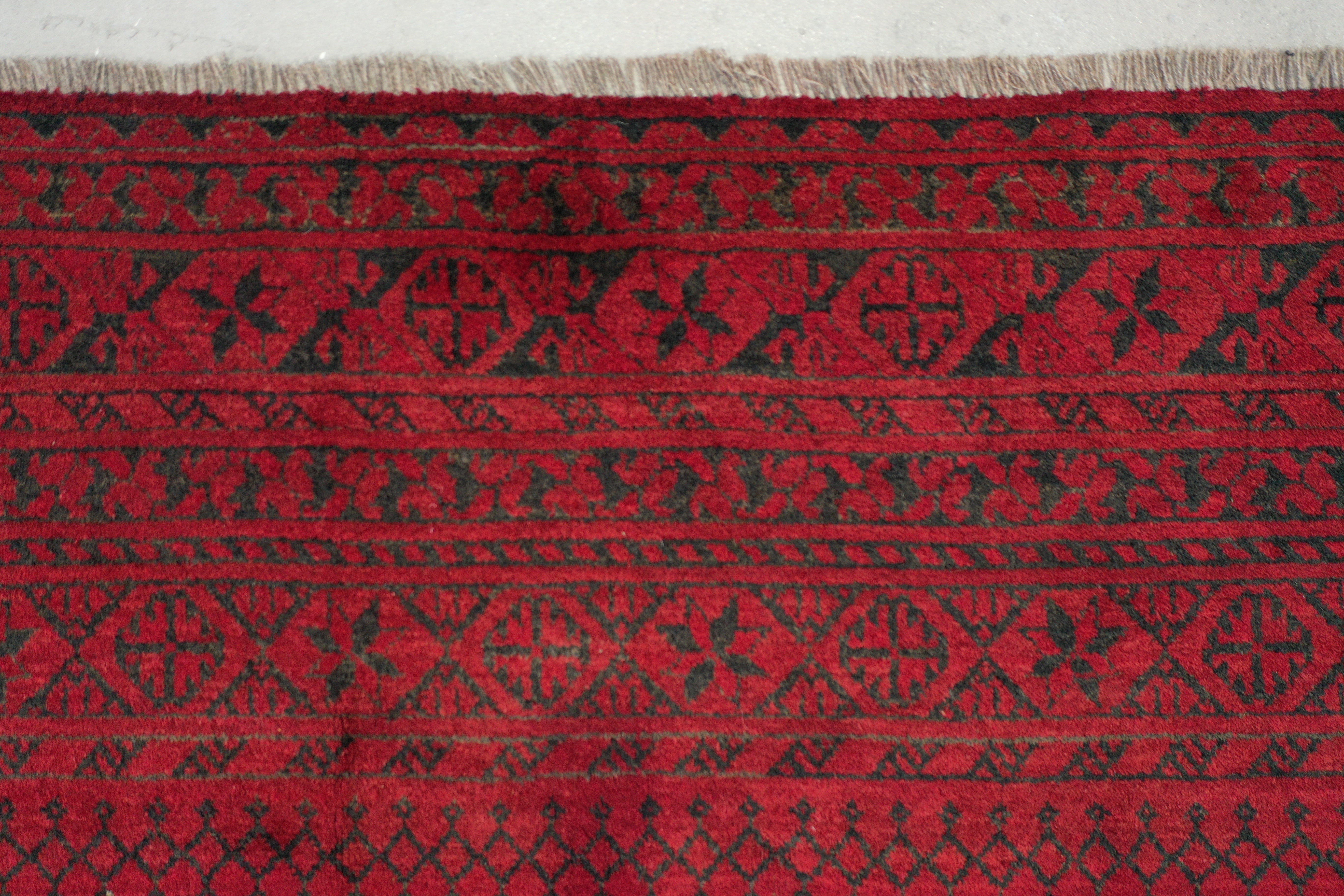 Red Afghan Handmade — 3.63 x 3.12