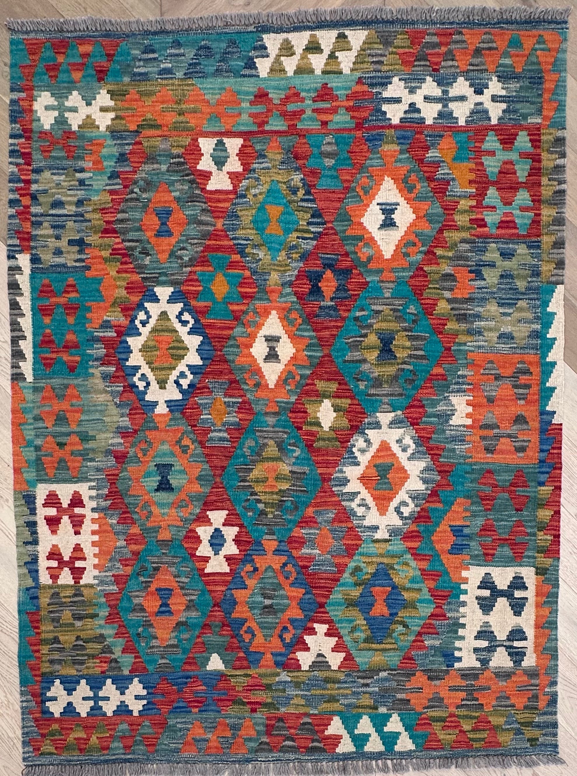 Chobi Afghan Handmade — 1.80 x 1.38