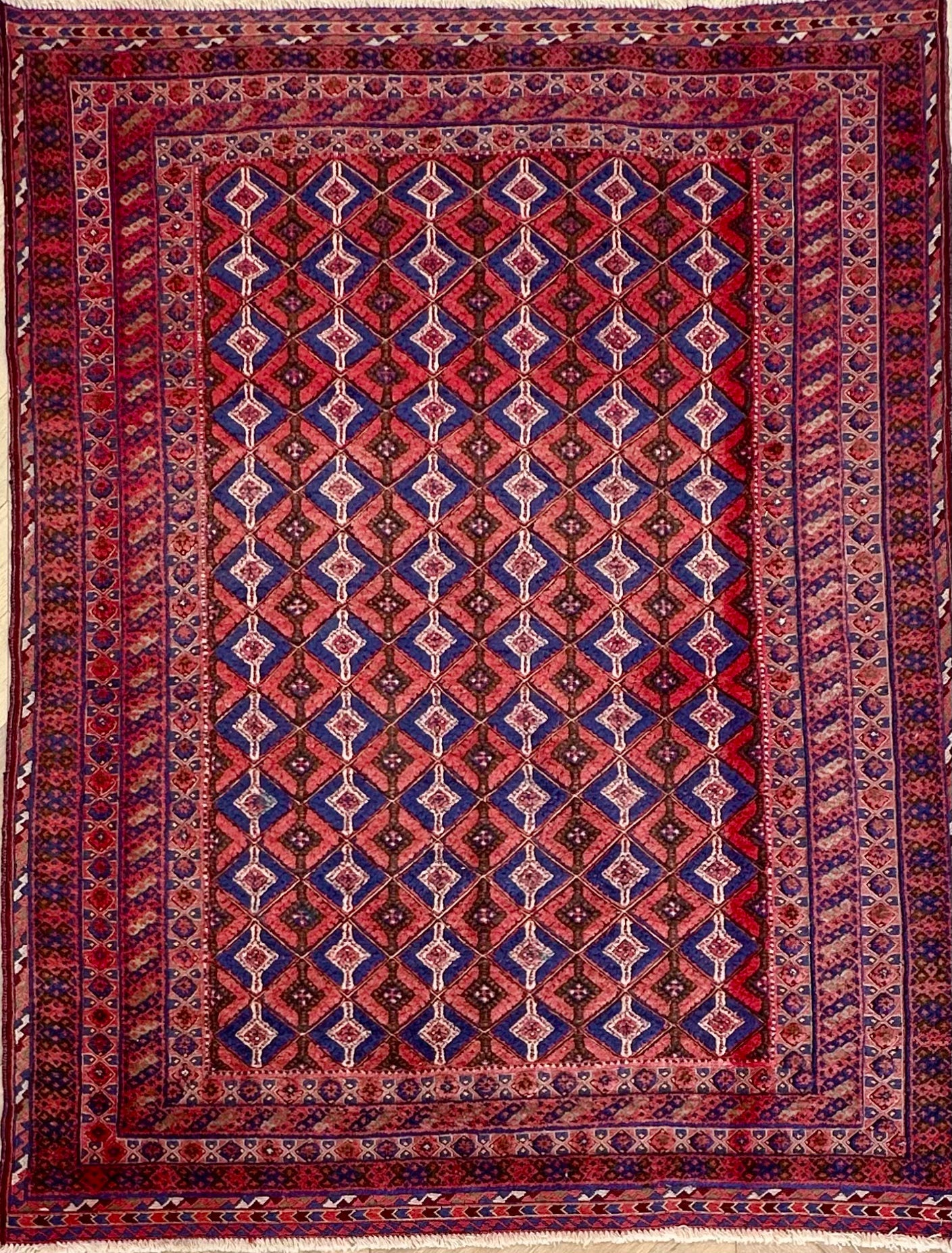 HANDMADE AFGHAN MUSHWANI KILIM | CM|