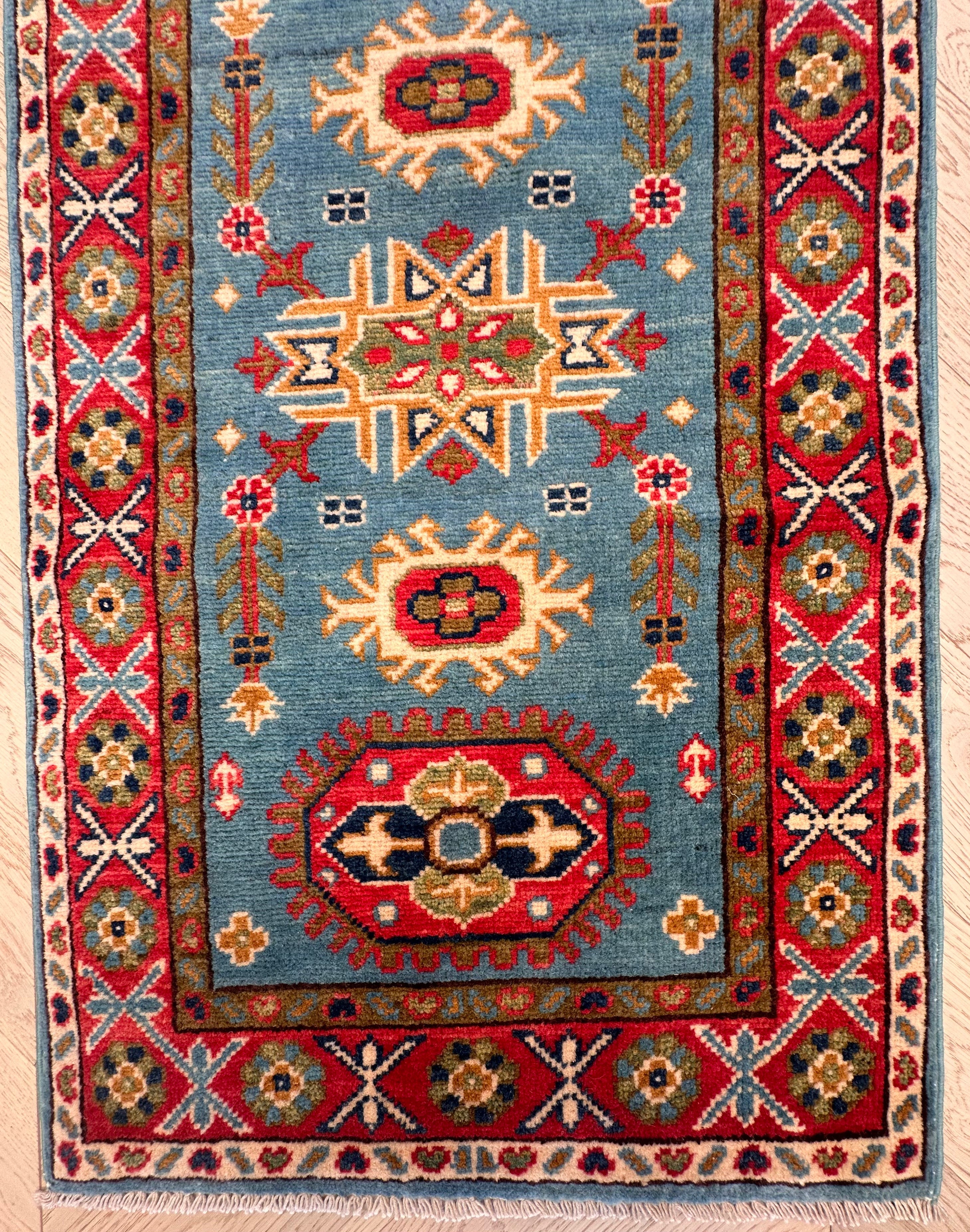 Kazak handmade runner 174x 61cm
