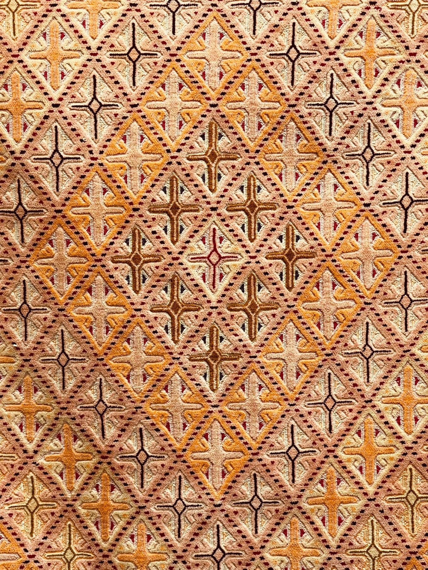 Beige HANDMADE AFGHAN MUSHWANI KILIM | 190 X 152 CM |