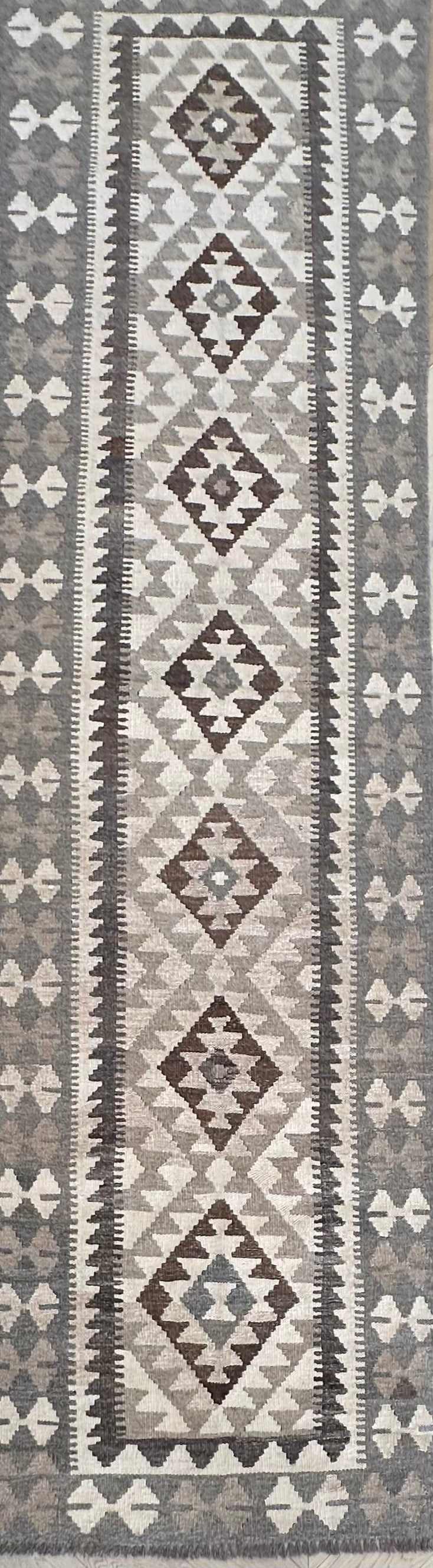 Chobi Afghan Handmade — 2.97 x 0.79