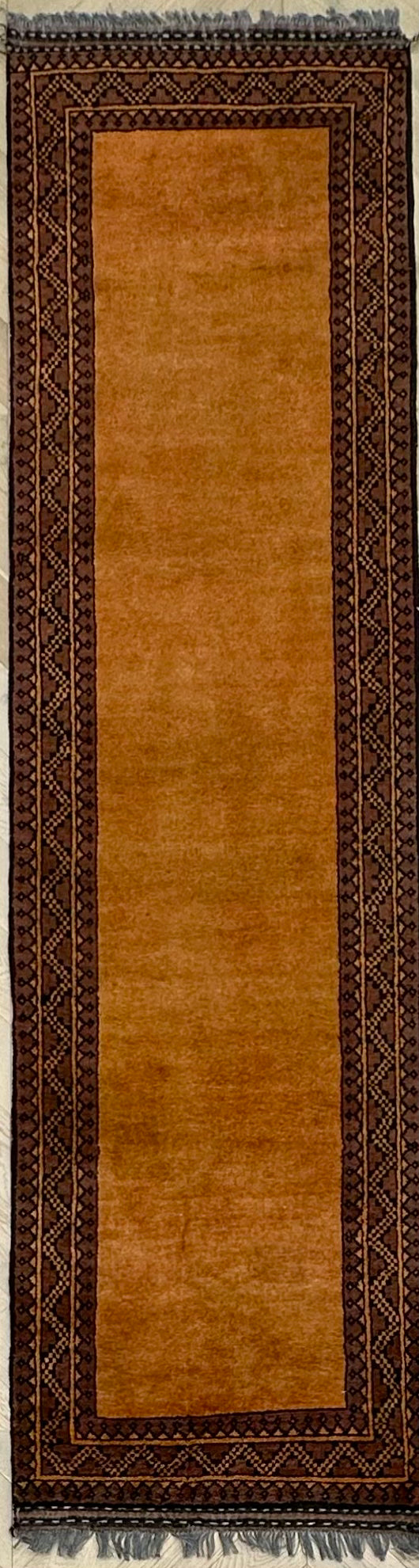Handmade Gaba rug-runner — 2.89 x 0.79
