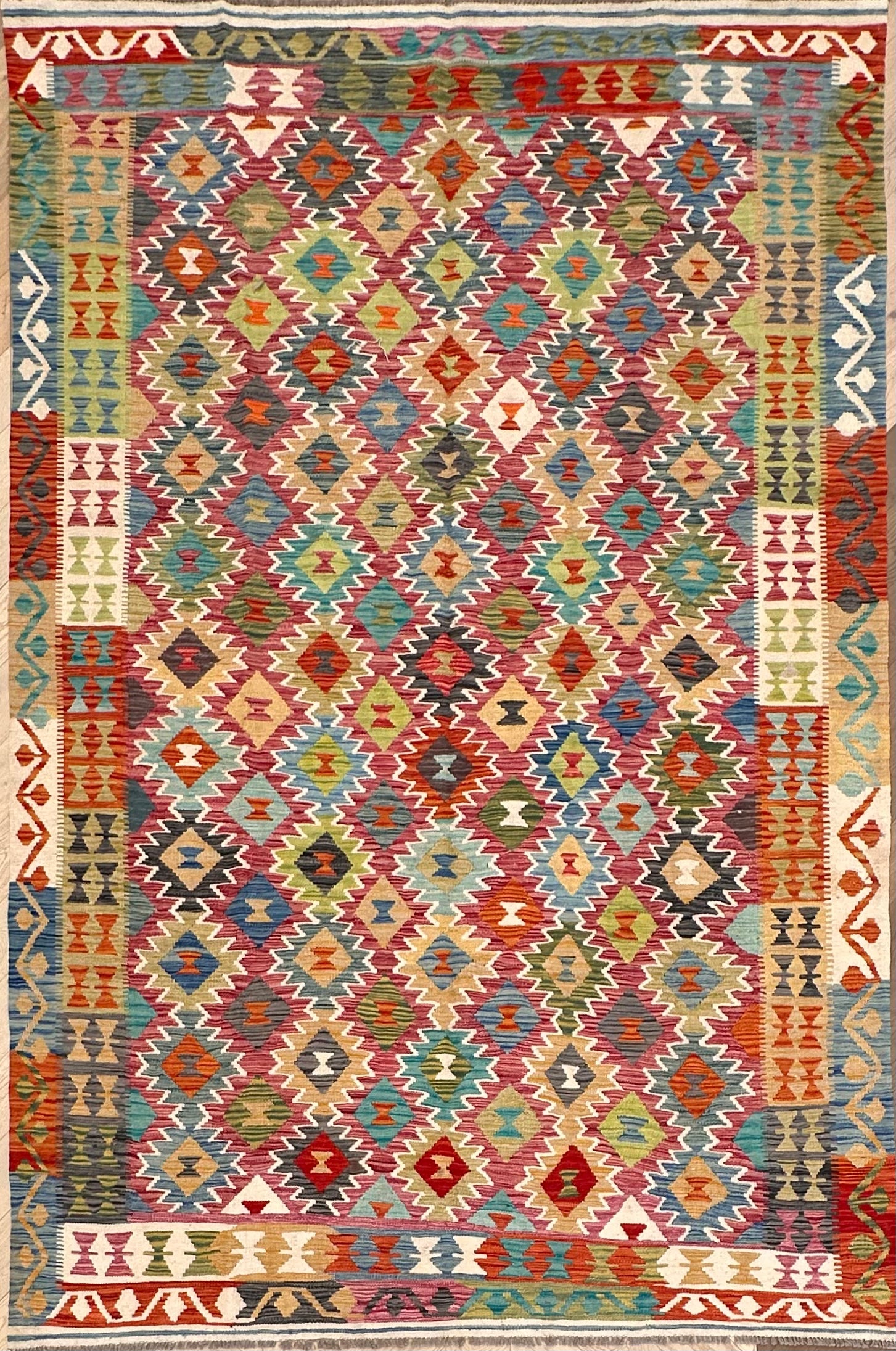 Chobi Afghan Handmade — 3.02 x 2.00