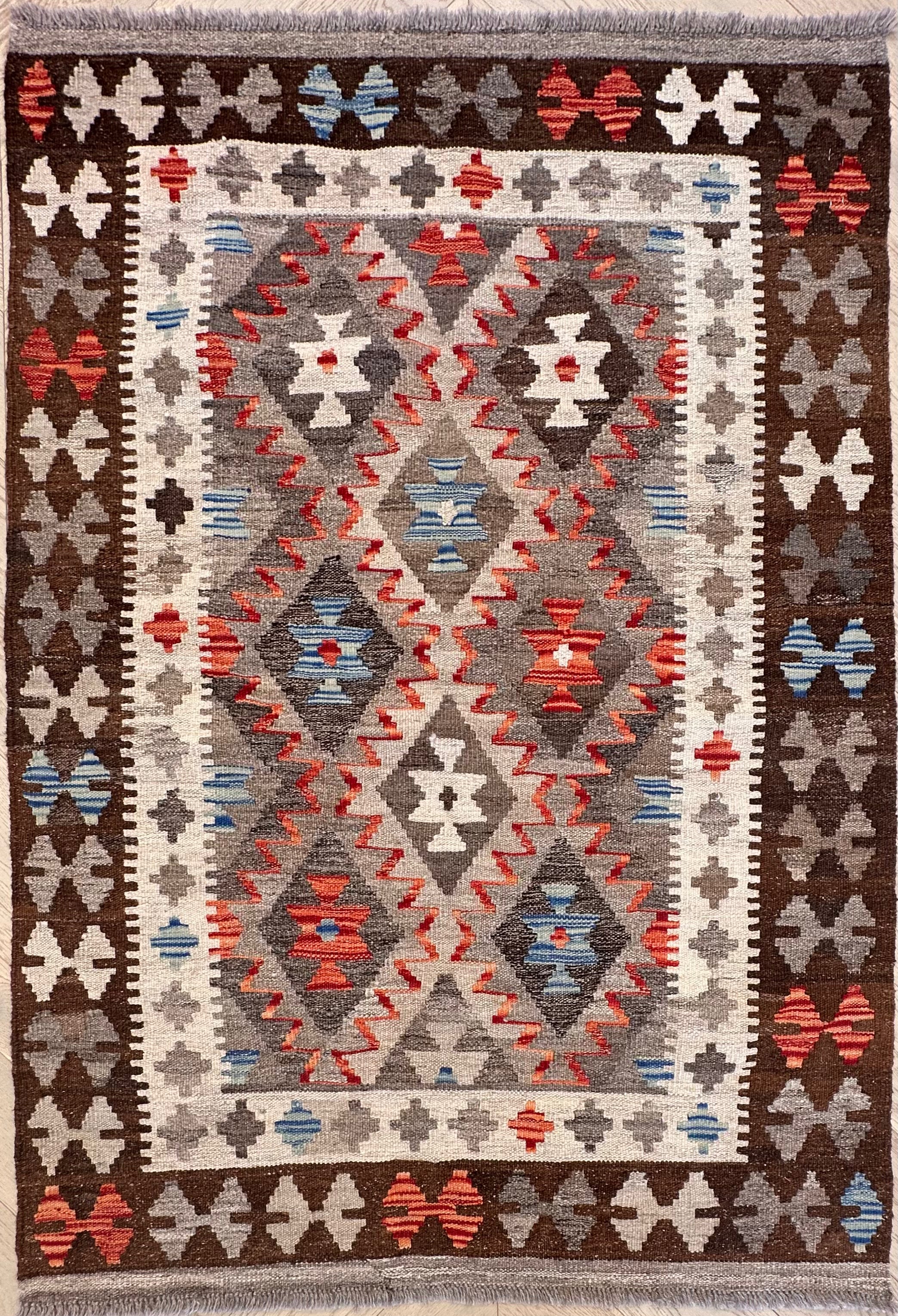 Chobi Afghan Handmade — 1.46 x 0.58
