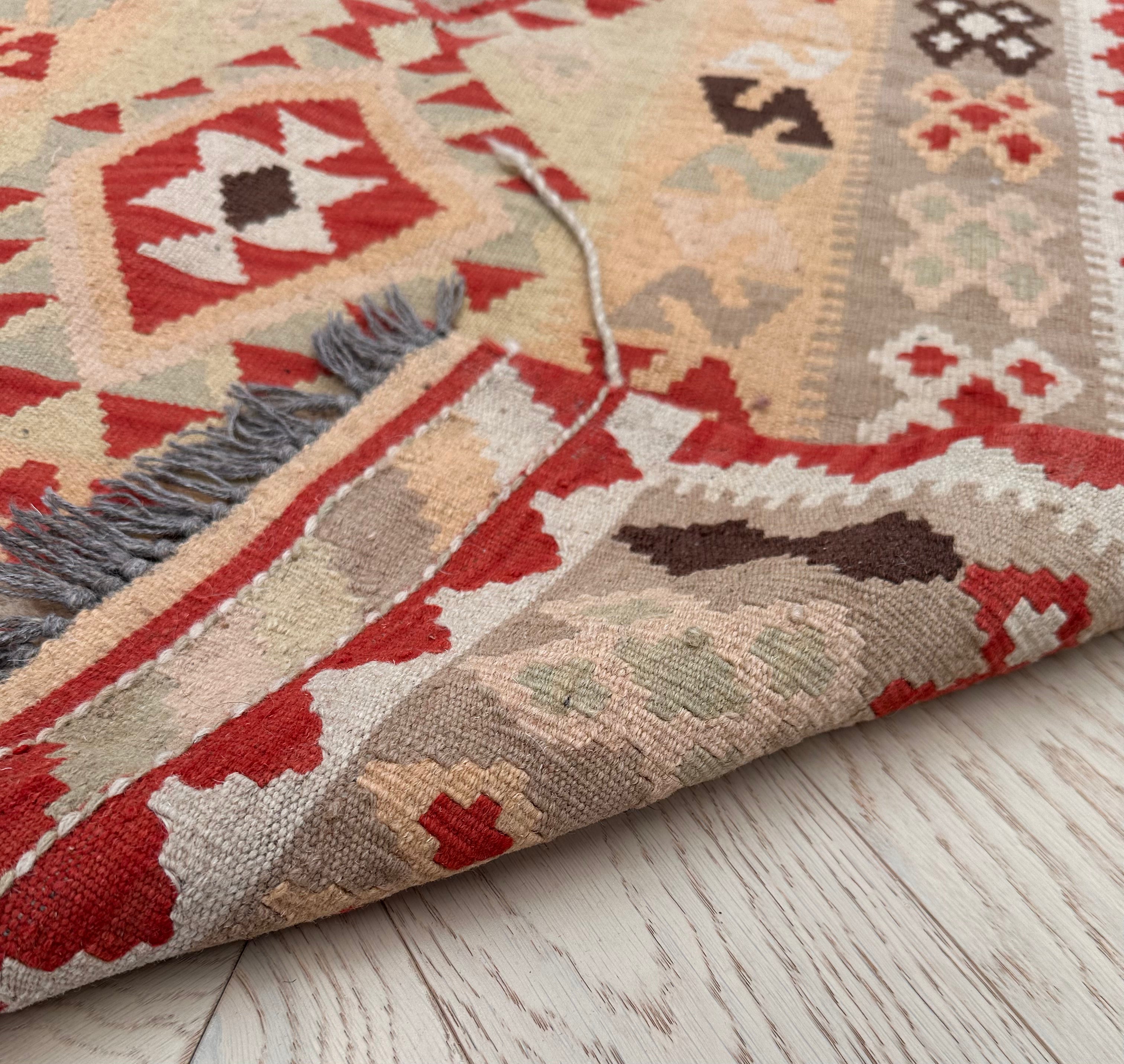Chobi Afghan Handmade — 2.87 x 0.85