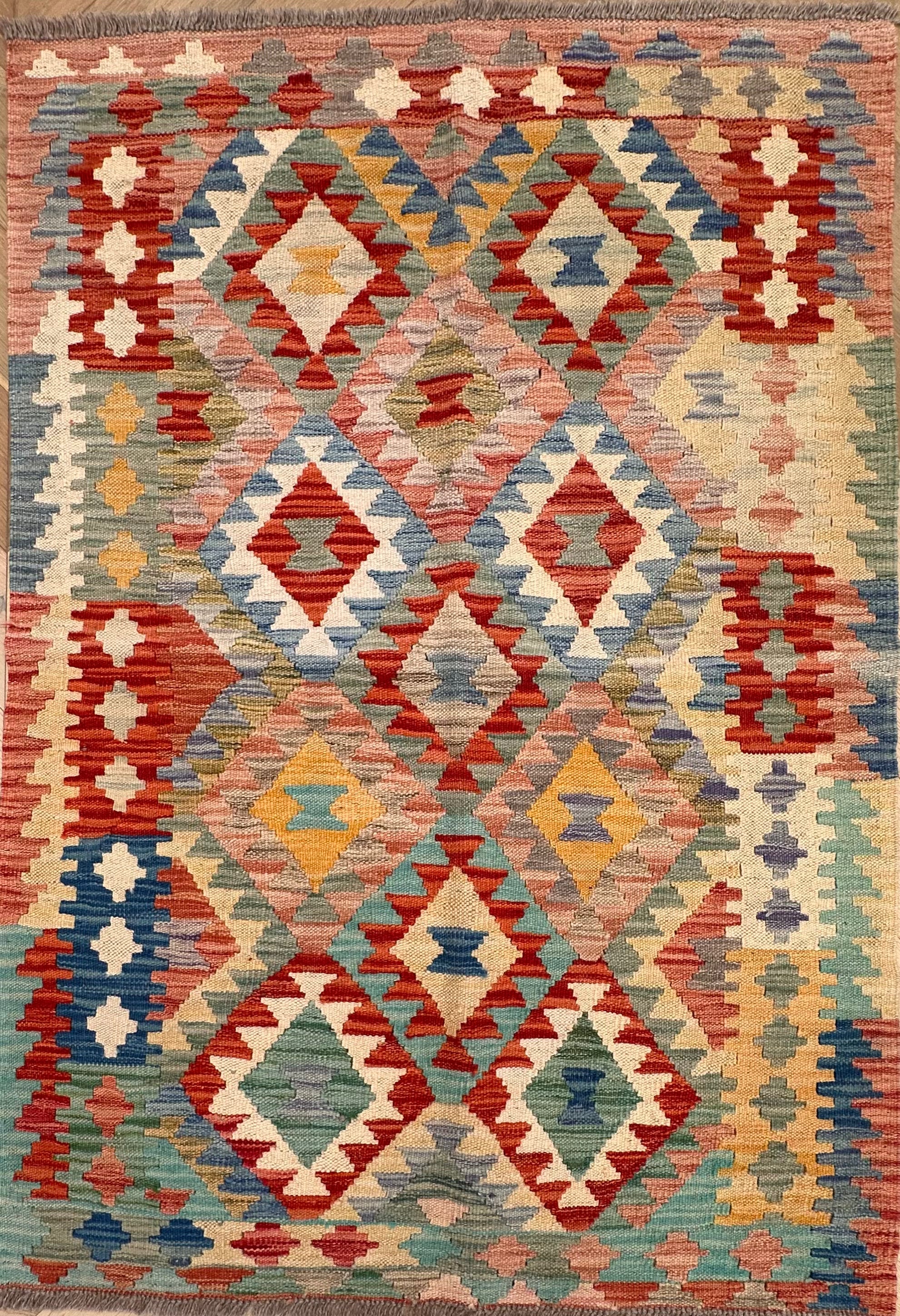 Chobi Afghan Handmade — 1.45 x 1.00
