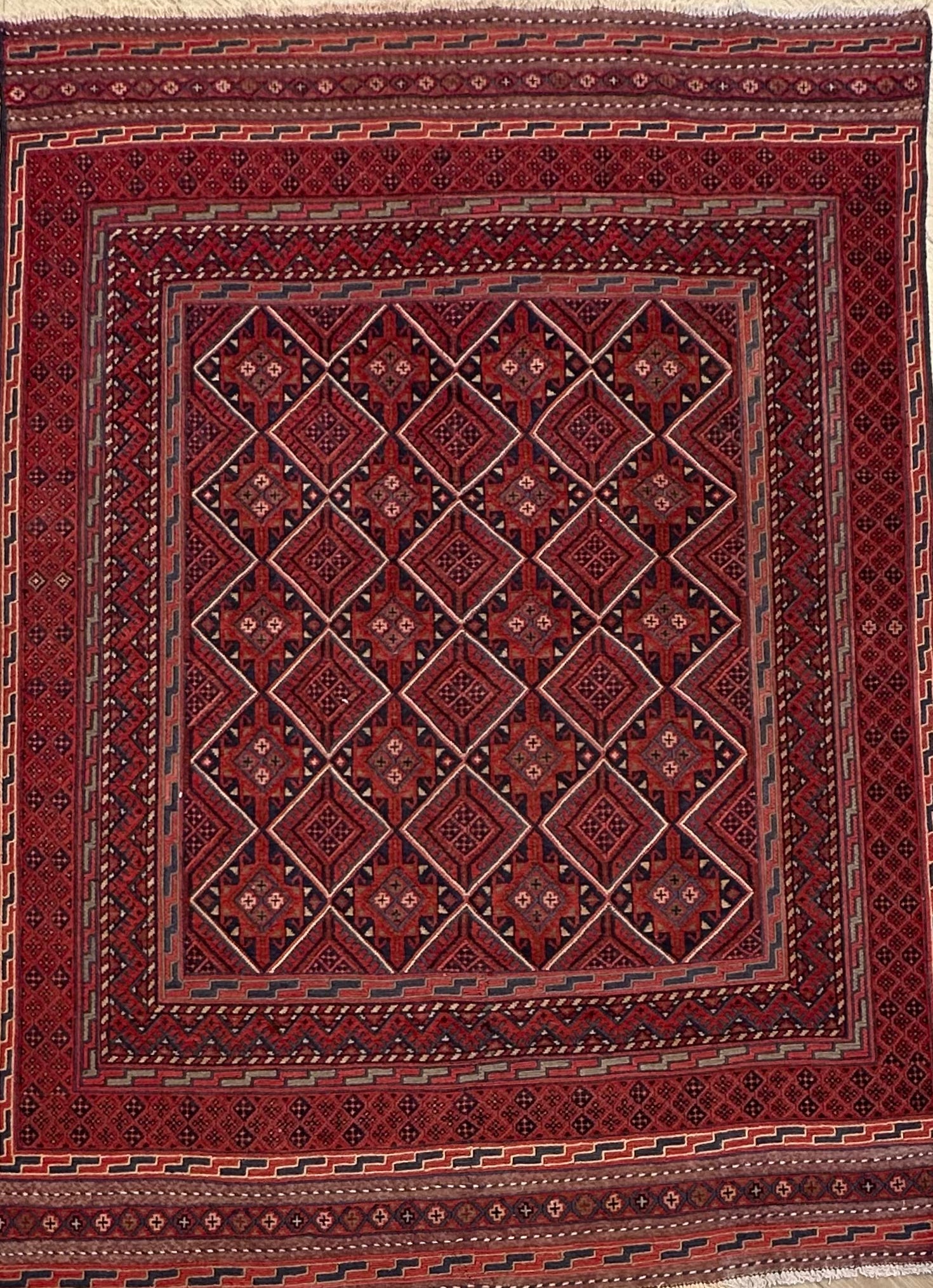 Yellow Handmade Herati Sumak Rug | — 2.00 x 1.40