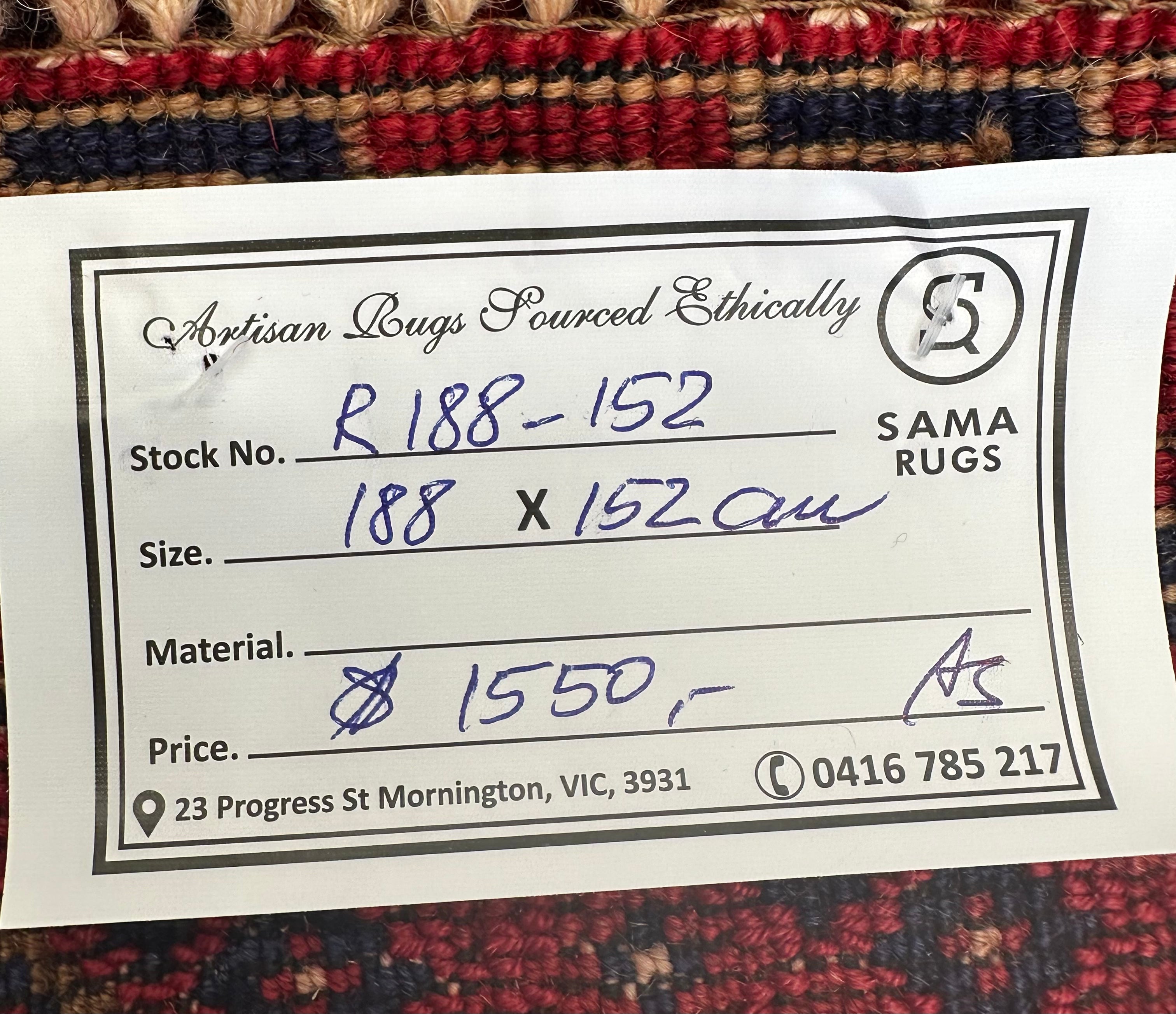 HANDMADE AFGHAN MUSHWANI KILIM | CM|