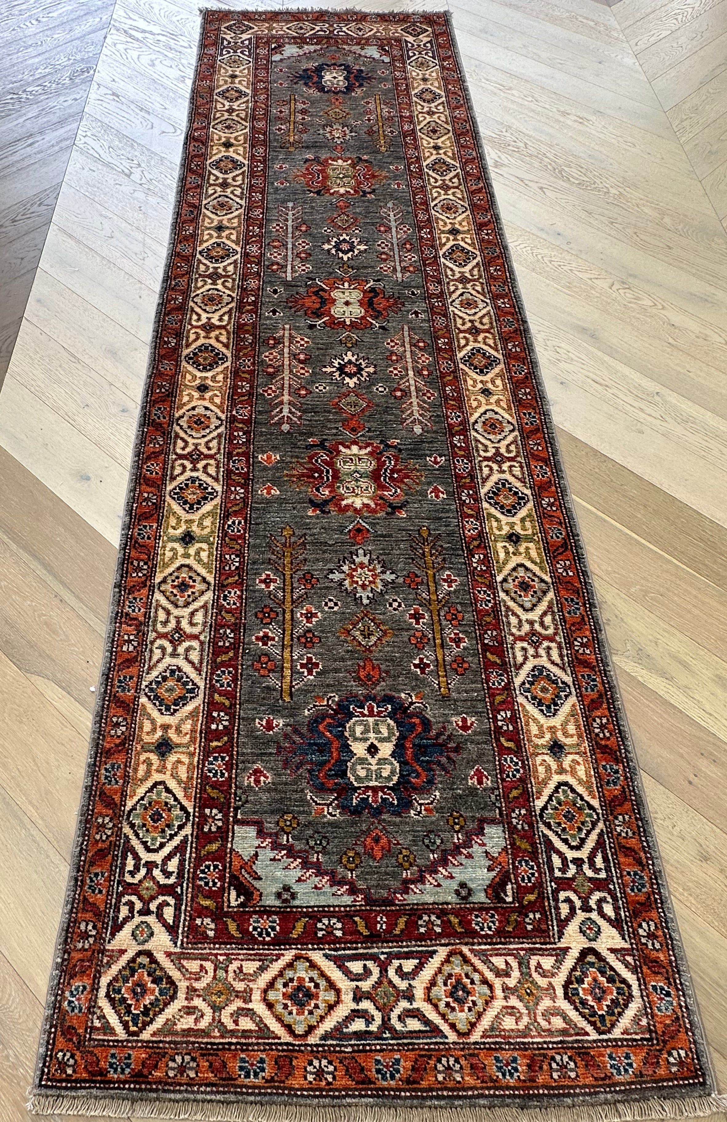 Kazak handmade runner — 2.95 x 0.80