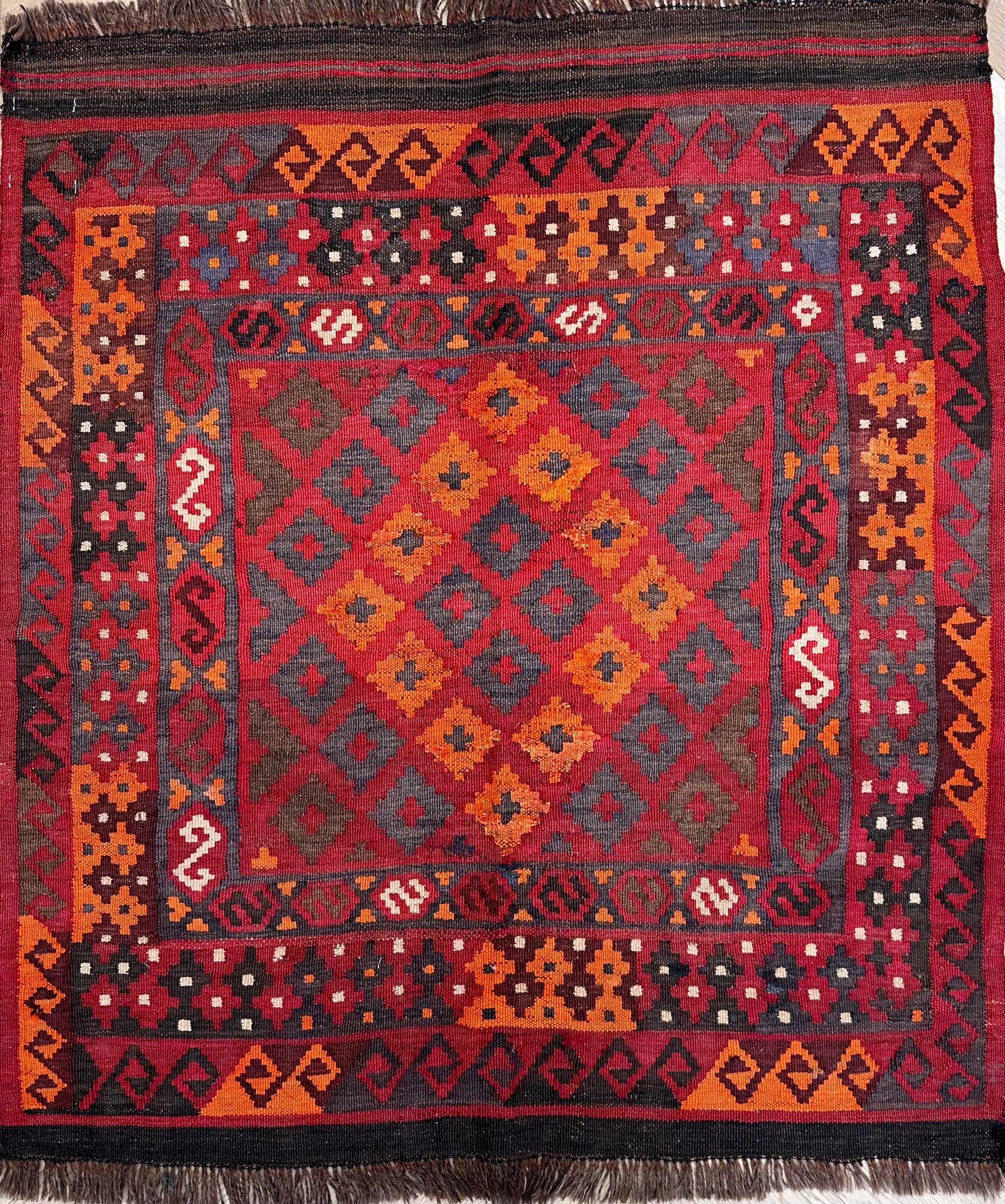 Chobi Afghan Handmade — 0.96 x 0.84