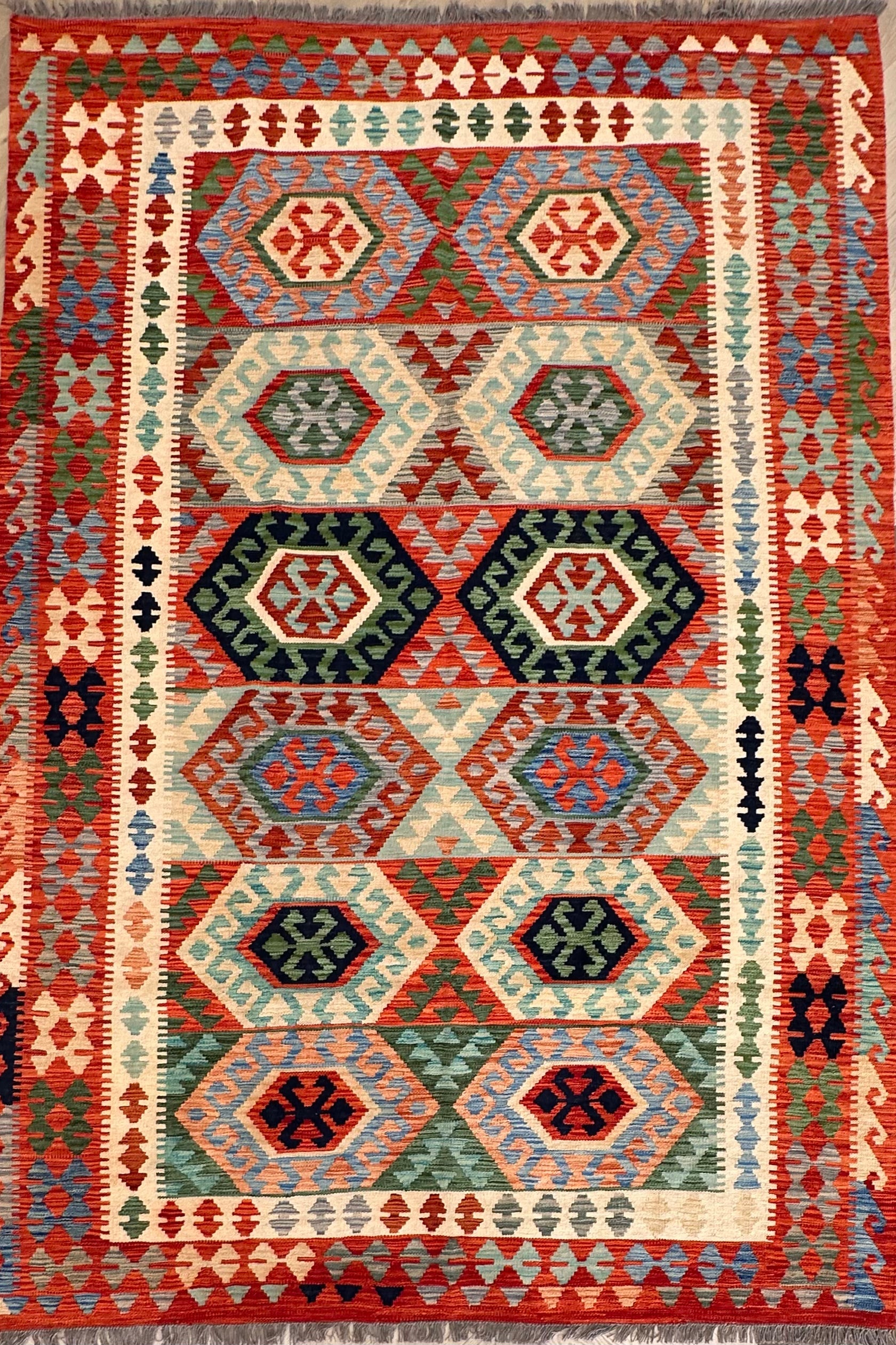 Chobi Afghan Handmade — 2.87 x 1.97