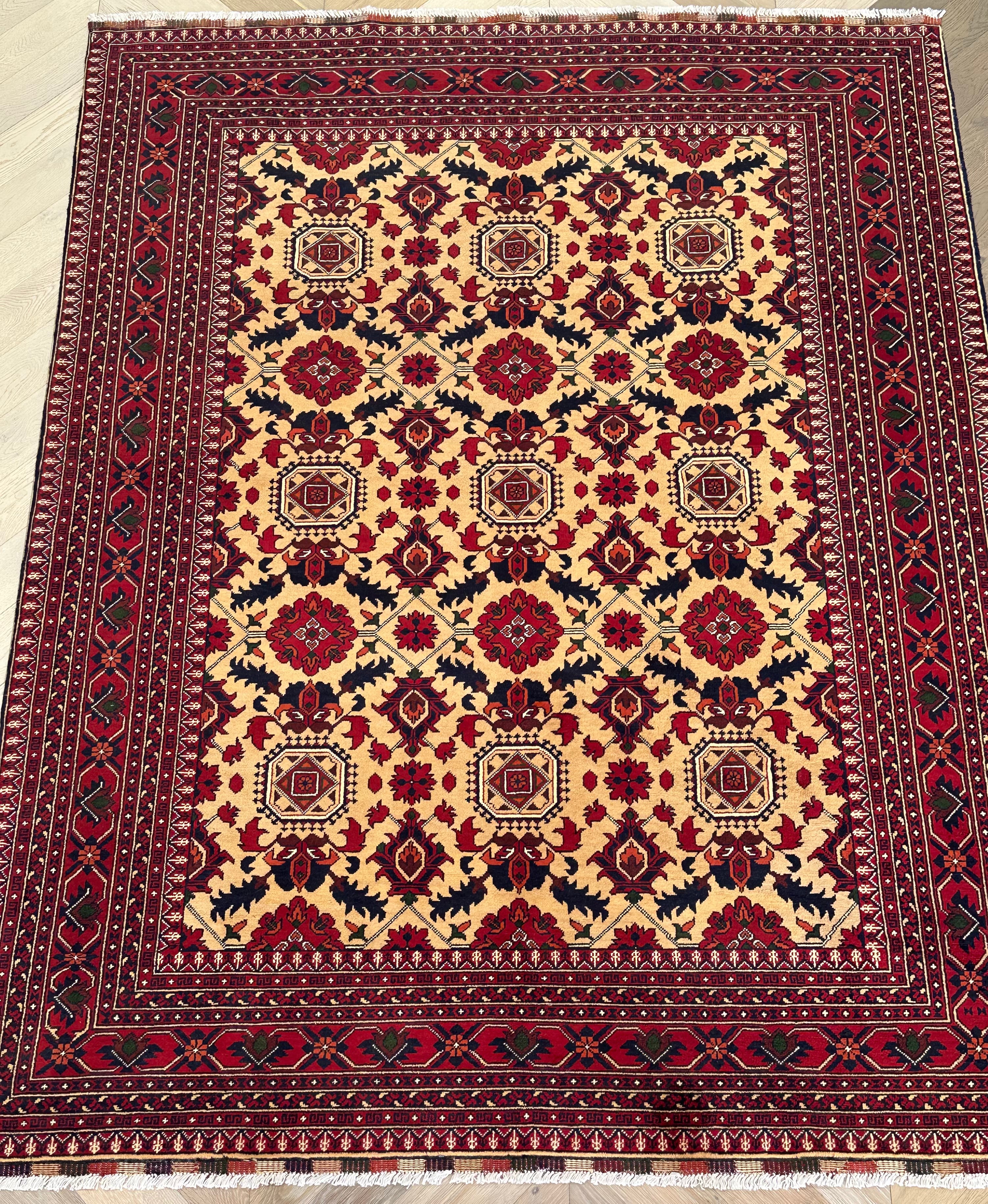 Afghan handmade rug,Chobi. Size:300x200 cm