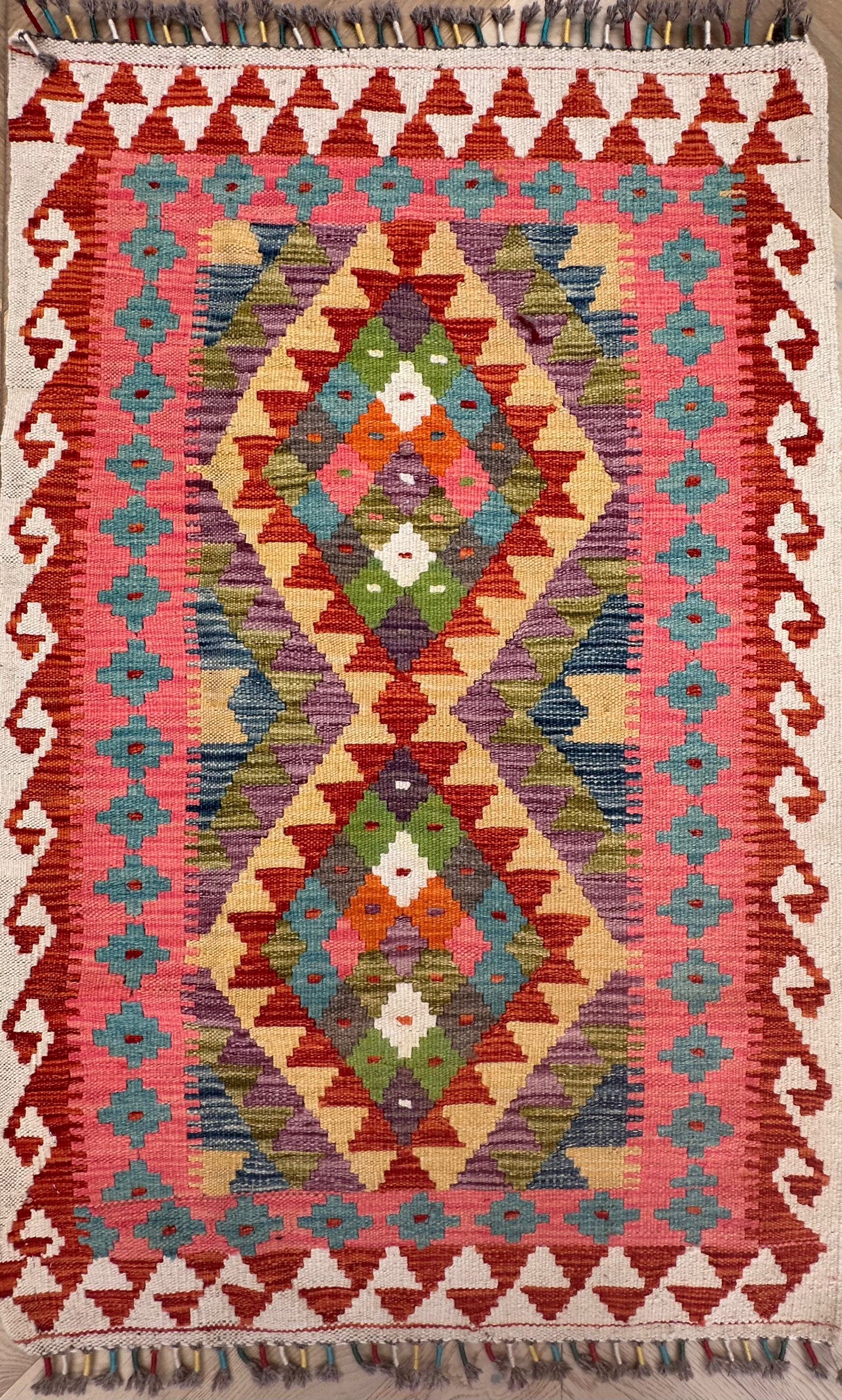 Chobi Afghan Handmade — 1.26 x 0.80
