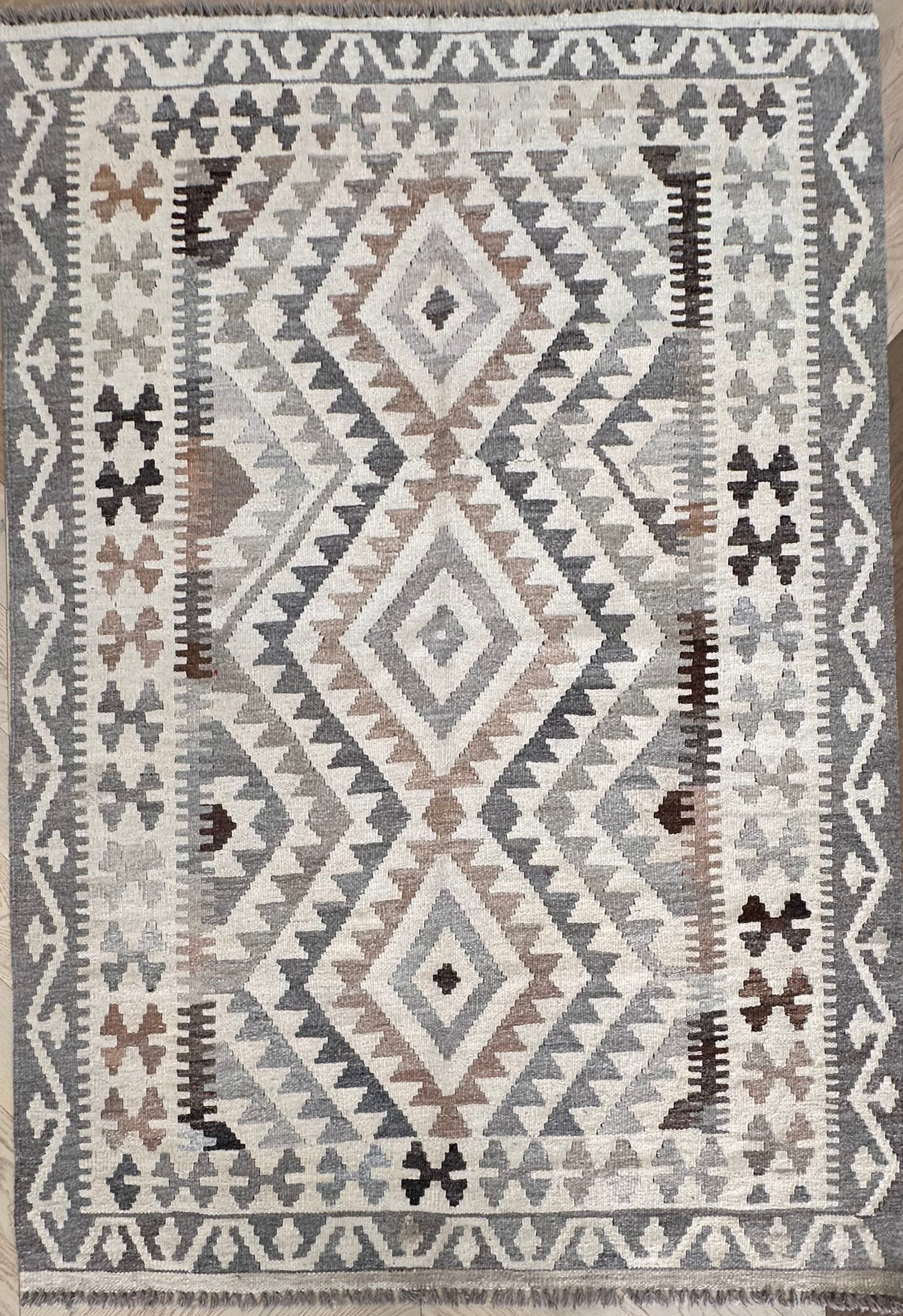 Chobi Afghan Handmade — 1.76 x 1.23