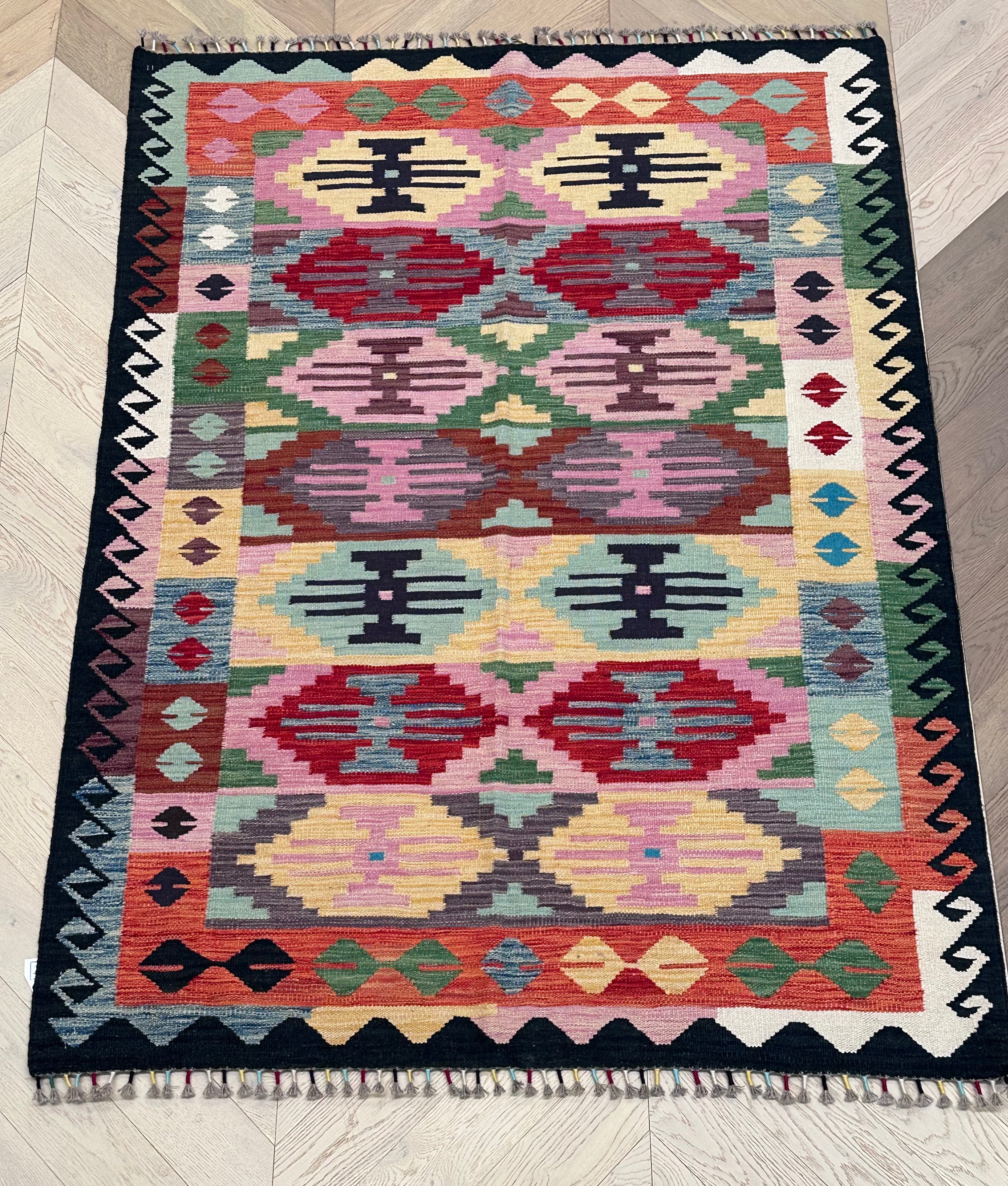 Chobi Afghan Handmade — 2.03 x 1.47