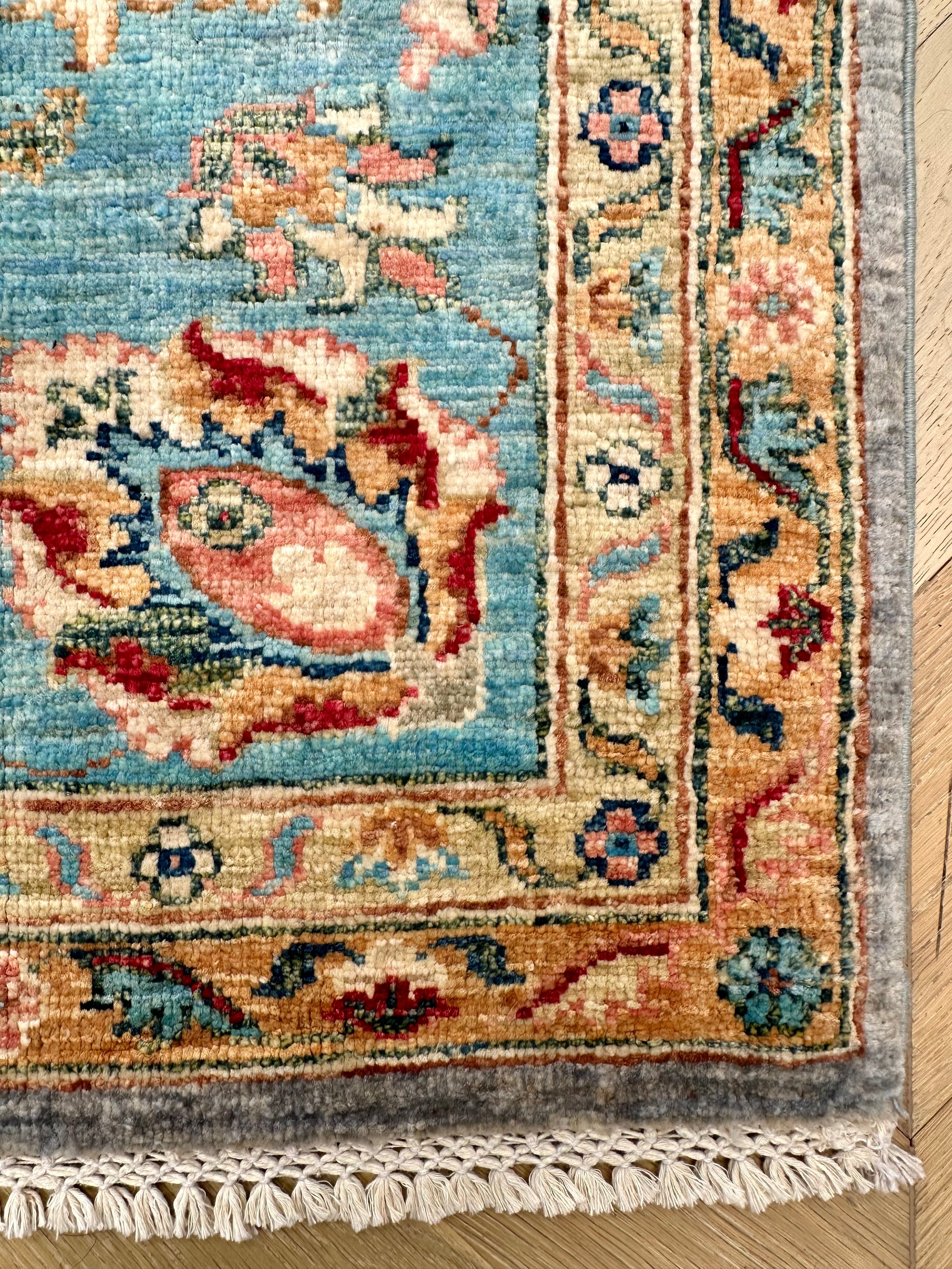 Chobi Afghan Handmade — 2.42 x 2.04