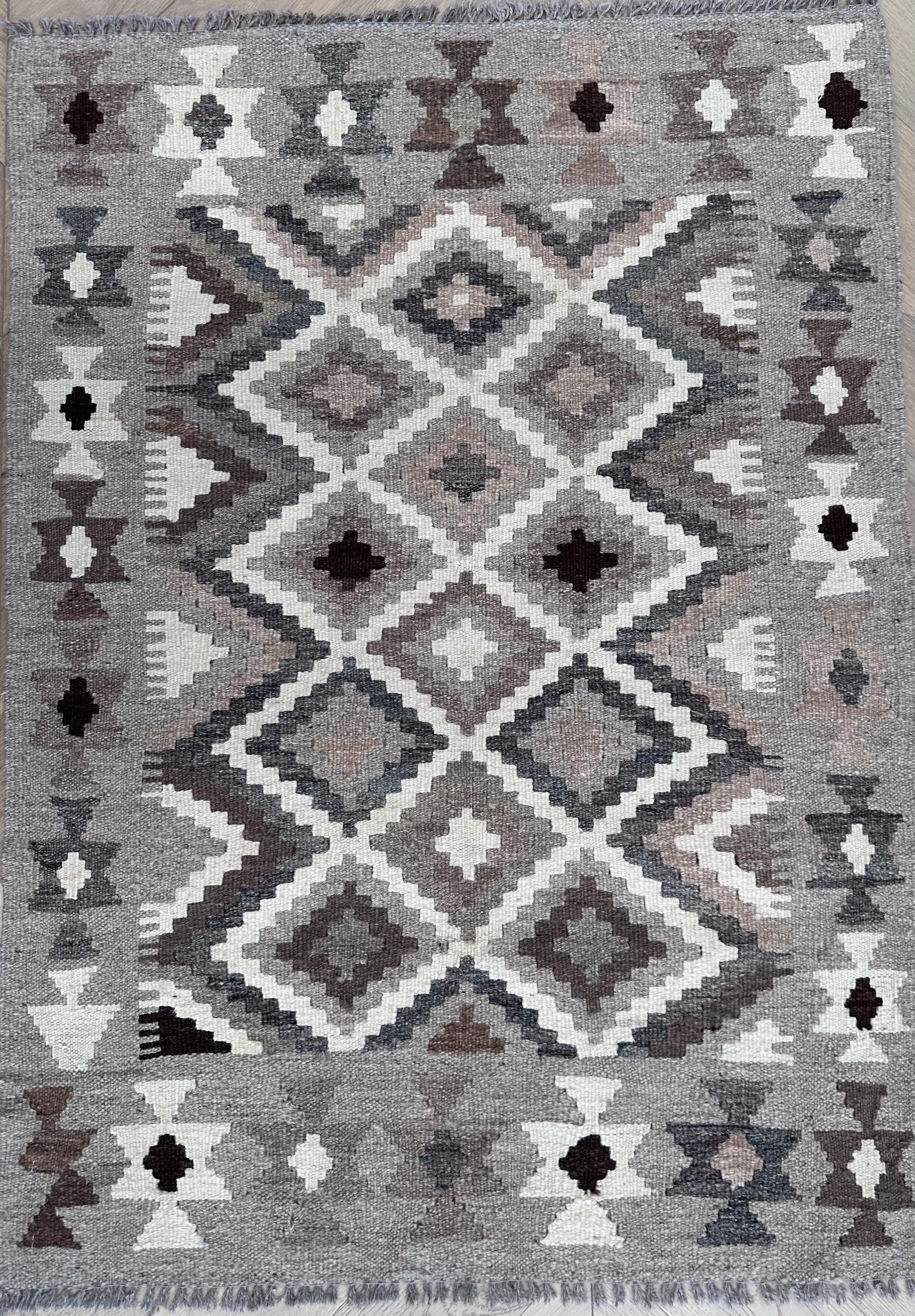 Chobi Afghan Handmade — 1.21 x 0.87