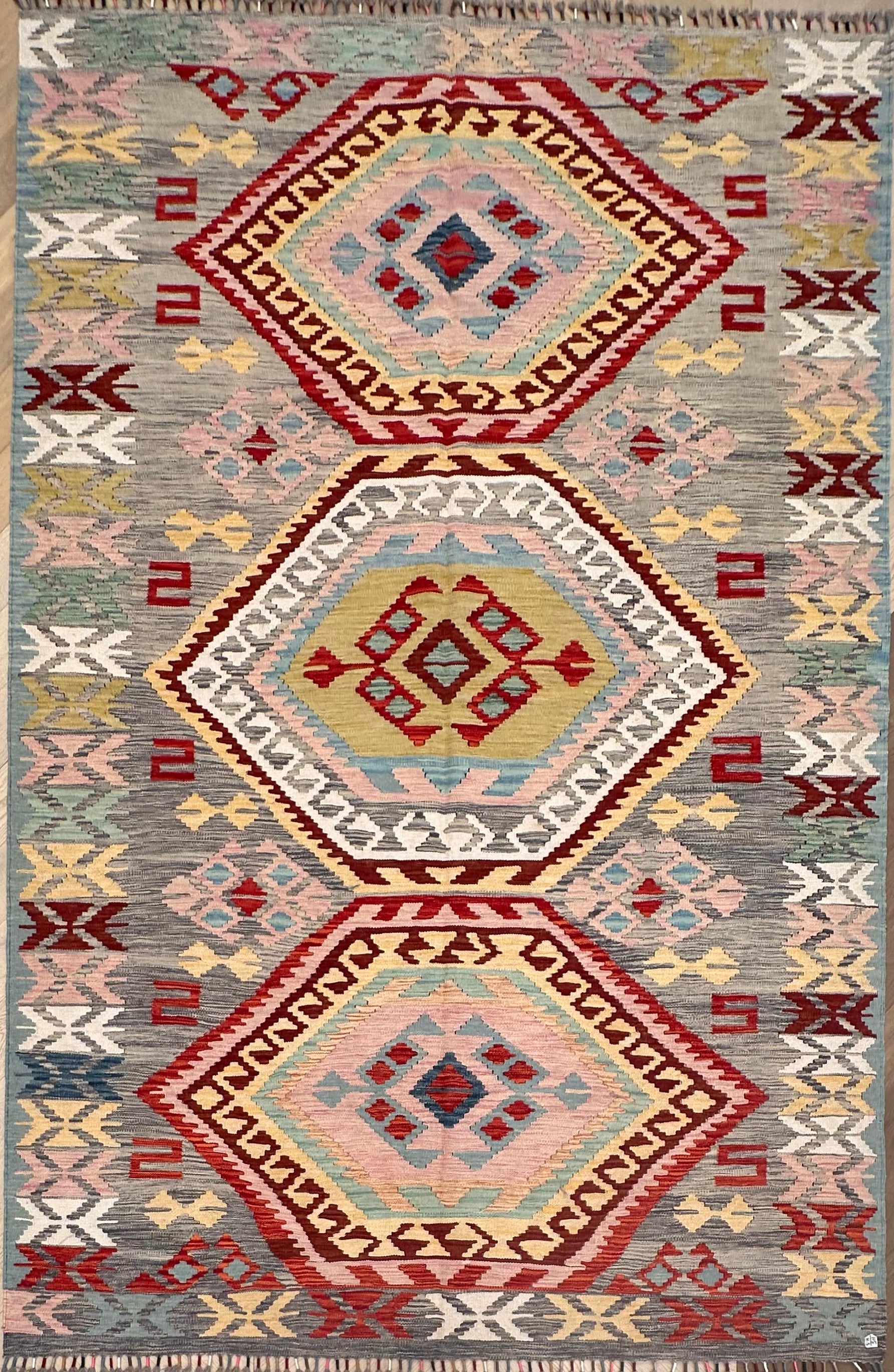 Chobi Afghan Handmade — 2.98 x 2.01