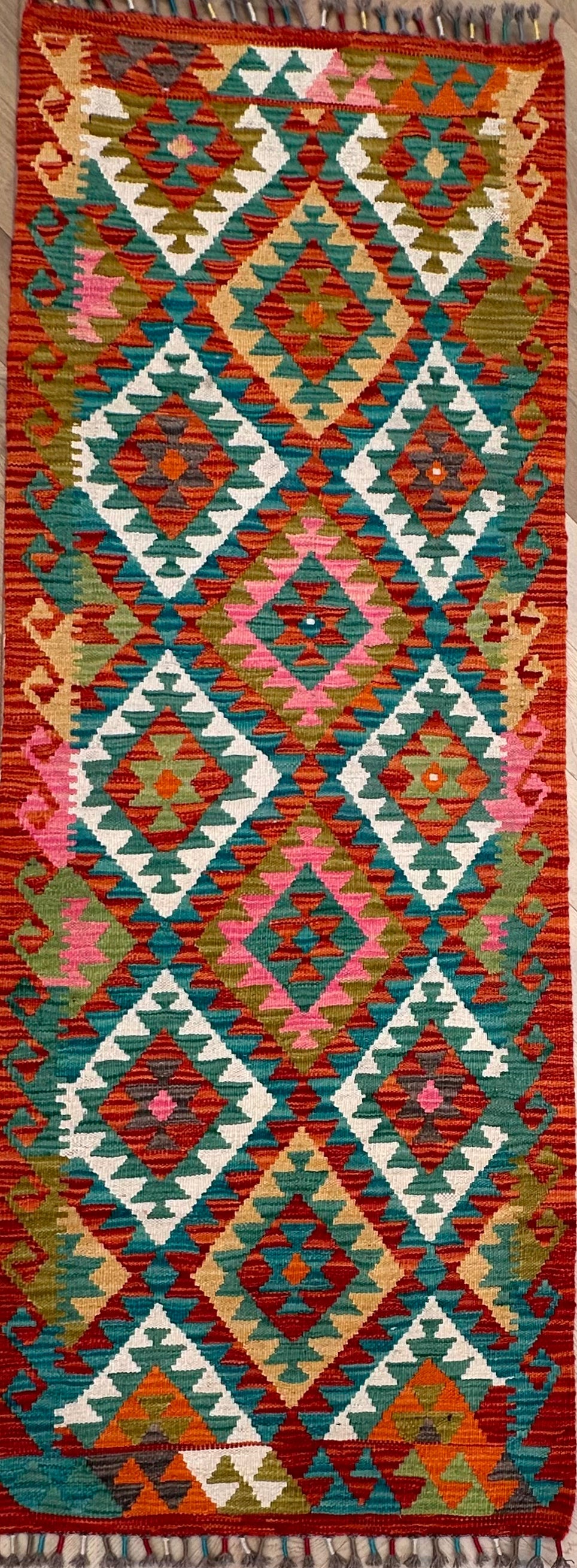 Chobi Afghan Handmade — 1.99 x 0.71