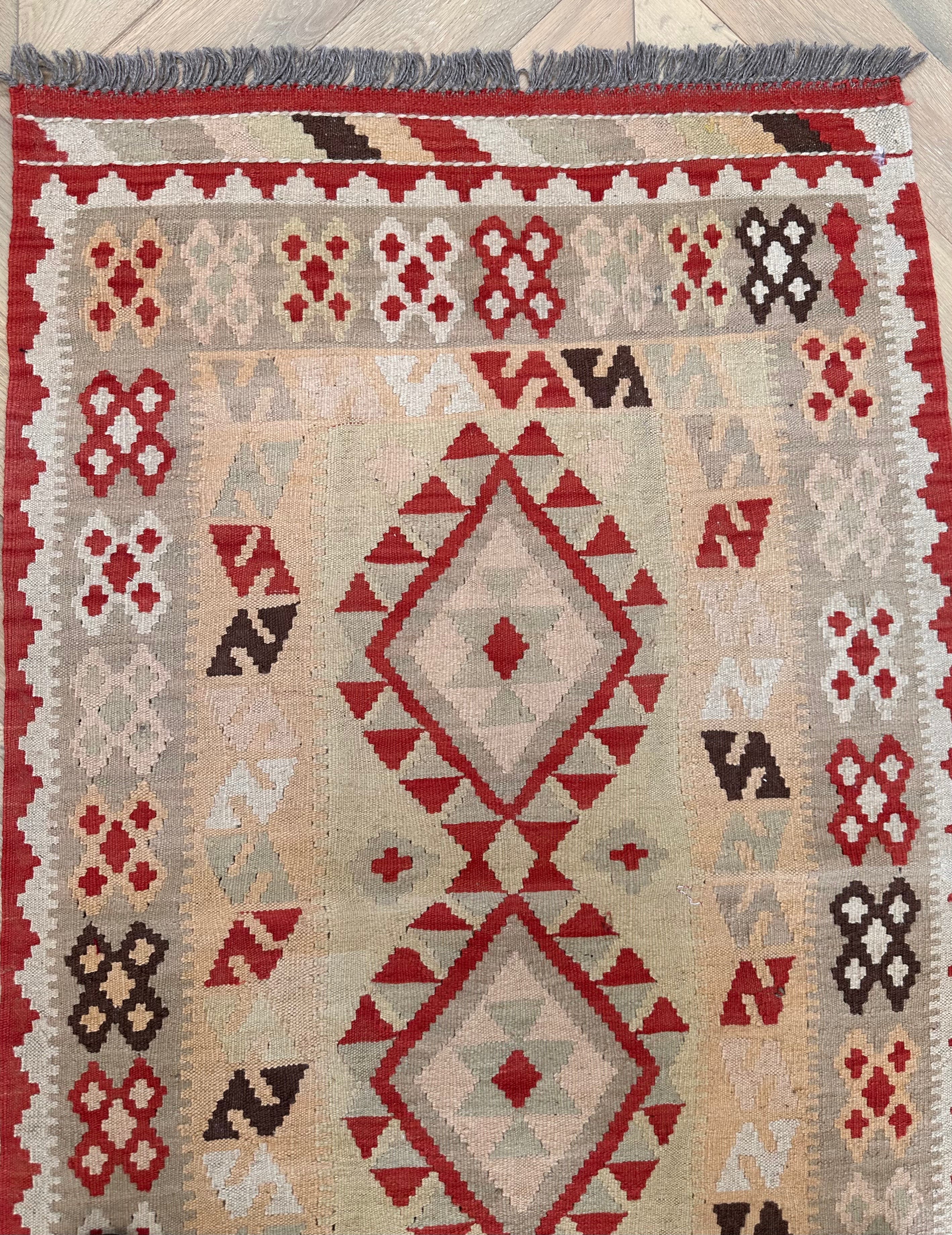 Chobi Afghan Handmade — 2.87 x 0.85