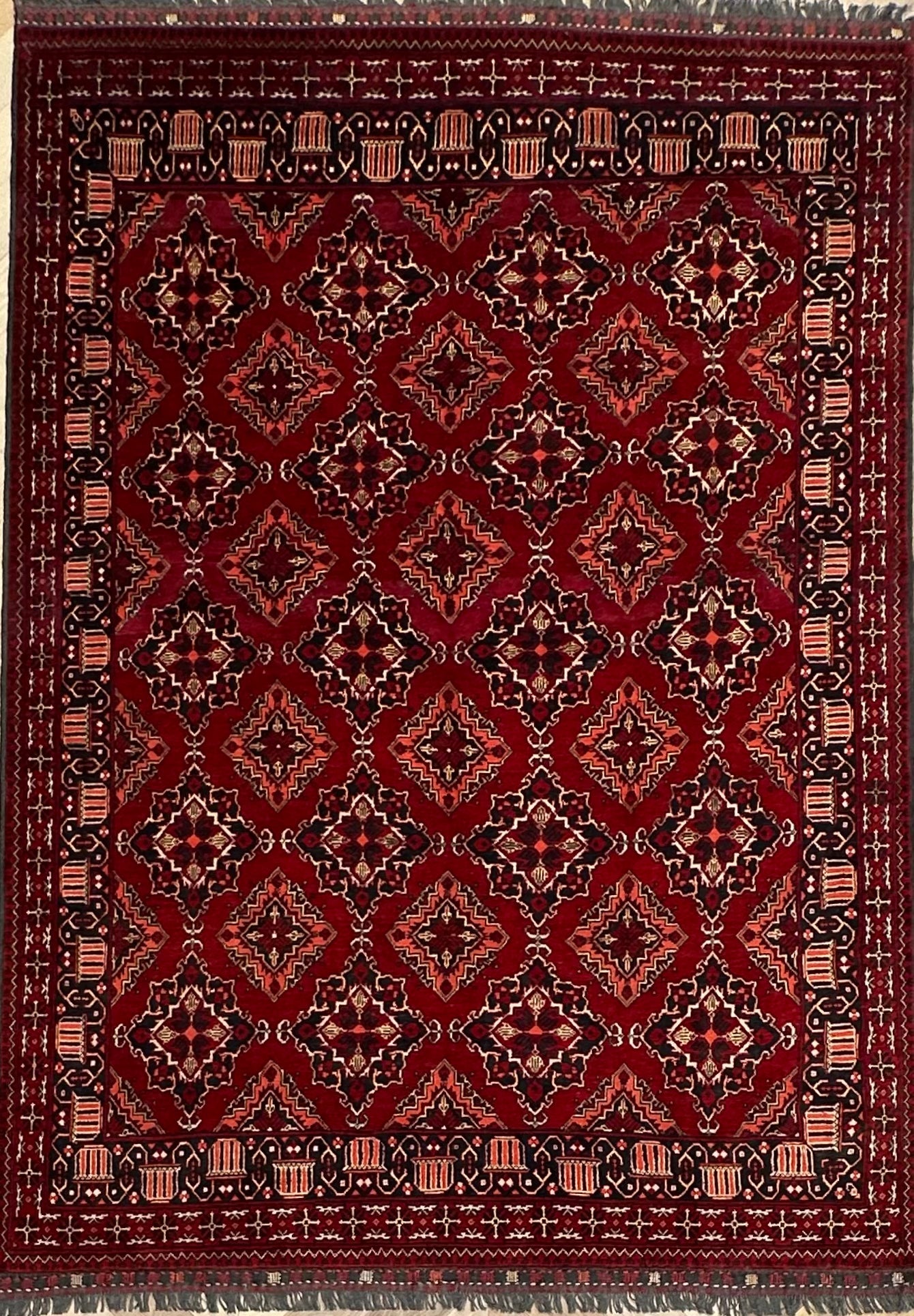Red Afghan Kilim — 2.80 x 2.00