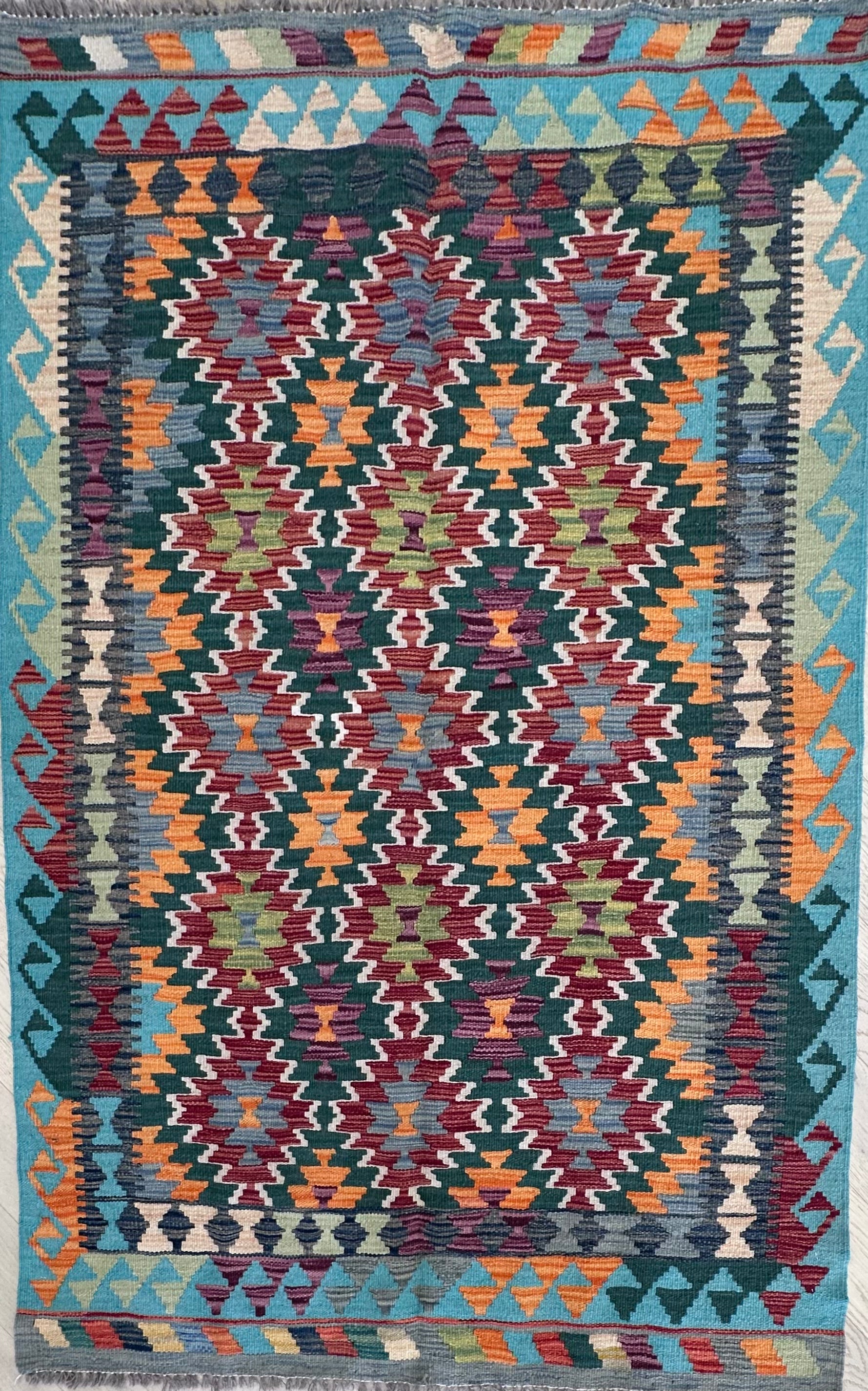 Chobi Afghan Handmade — 1.79 x 1.18