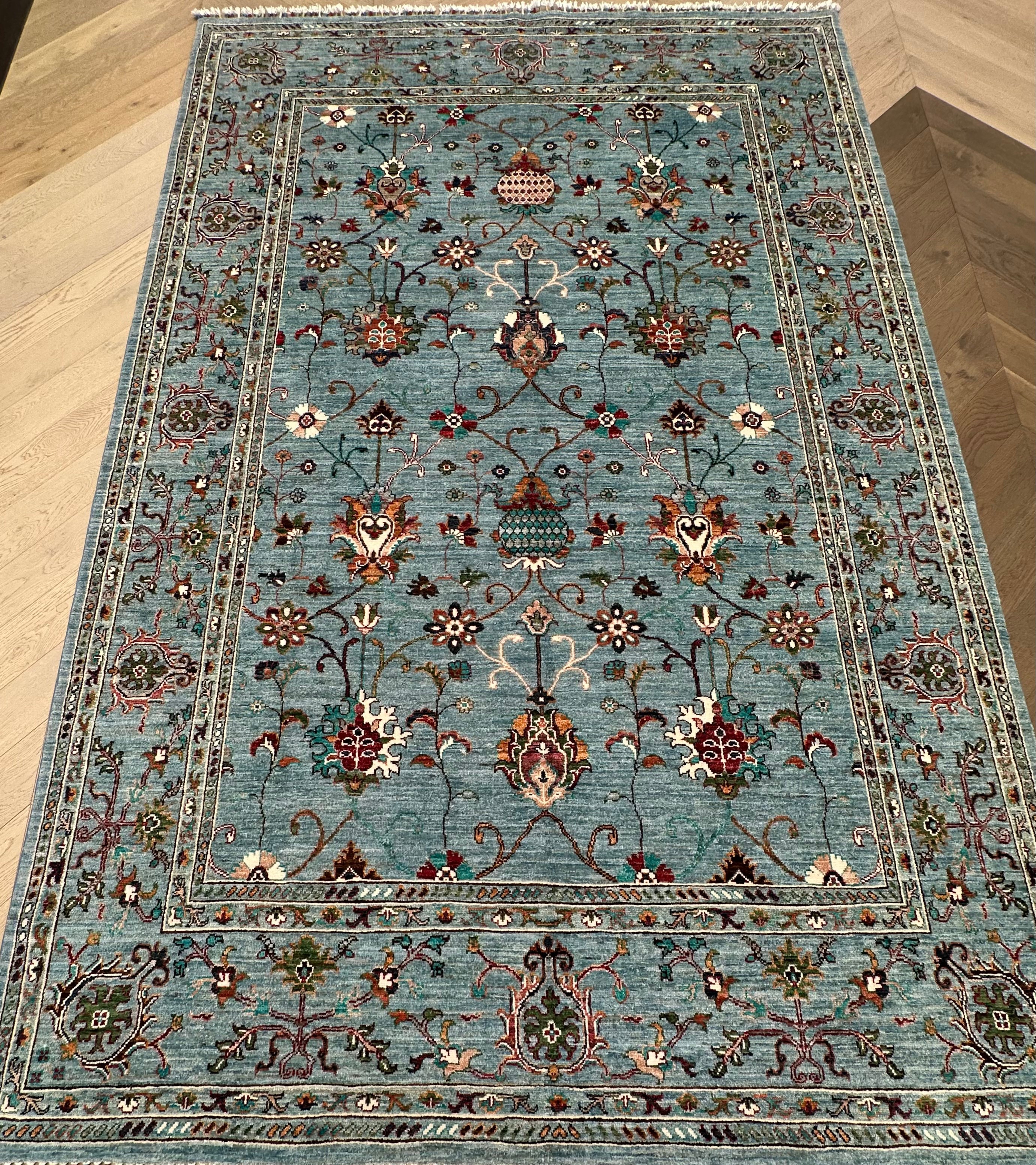 Afghan handmade rug Chobi.Size:308x204 cm