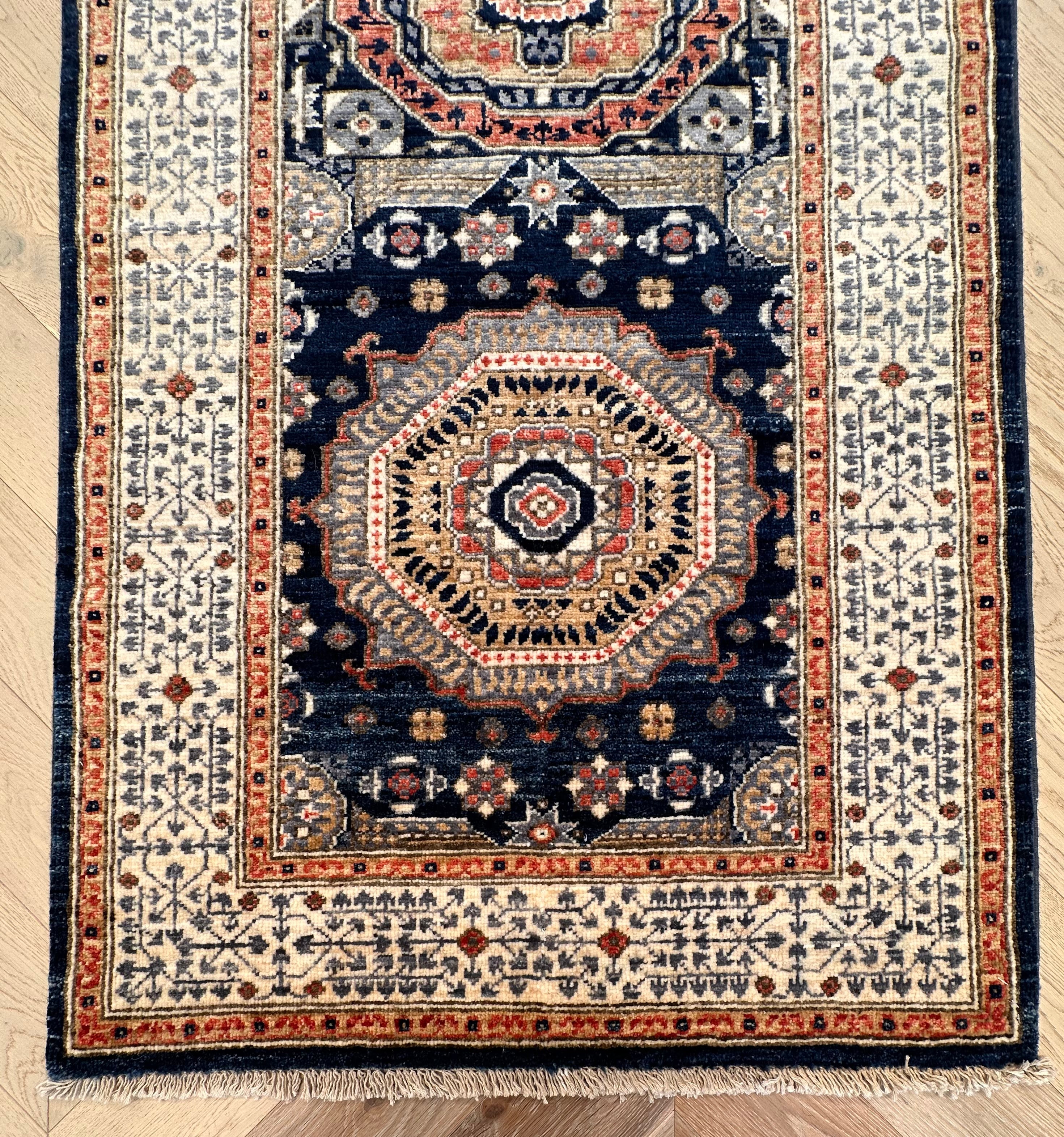 Chobi Afghan Handmade — 3.00 x 0.87