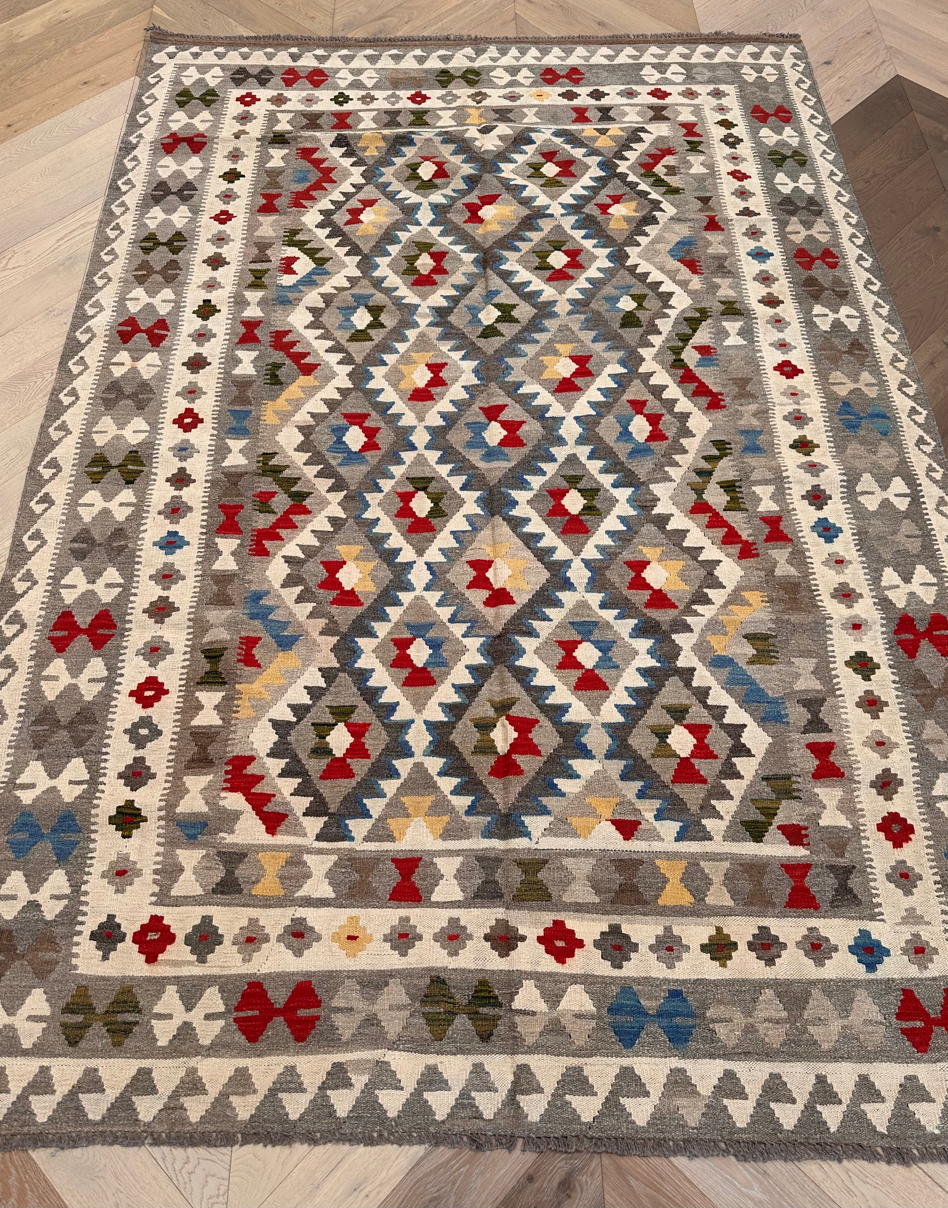 Chobi Afghan Handmade — 2.97 x 1.95